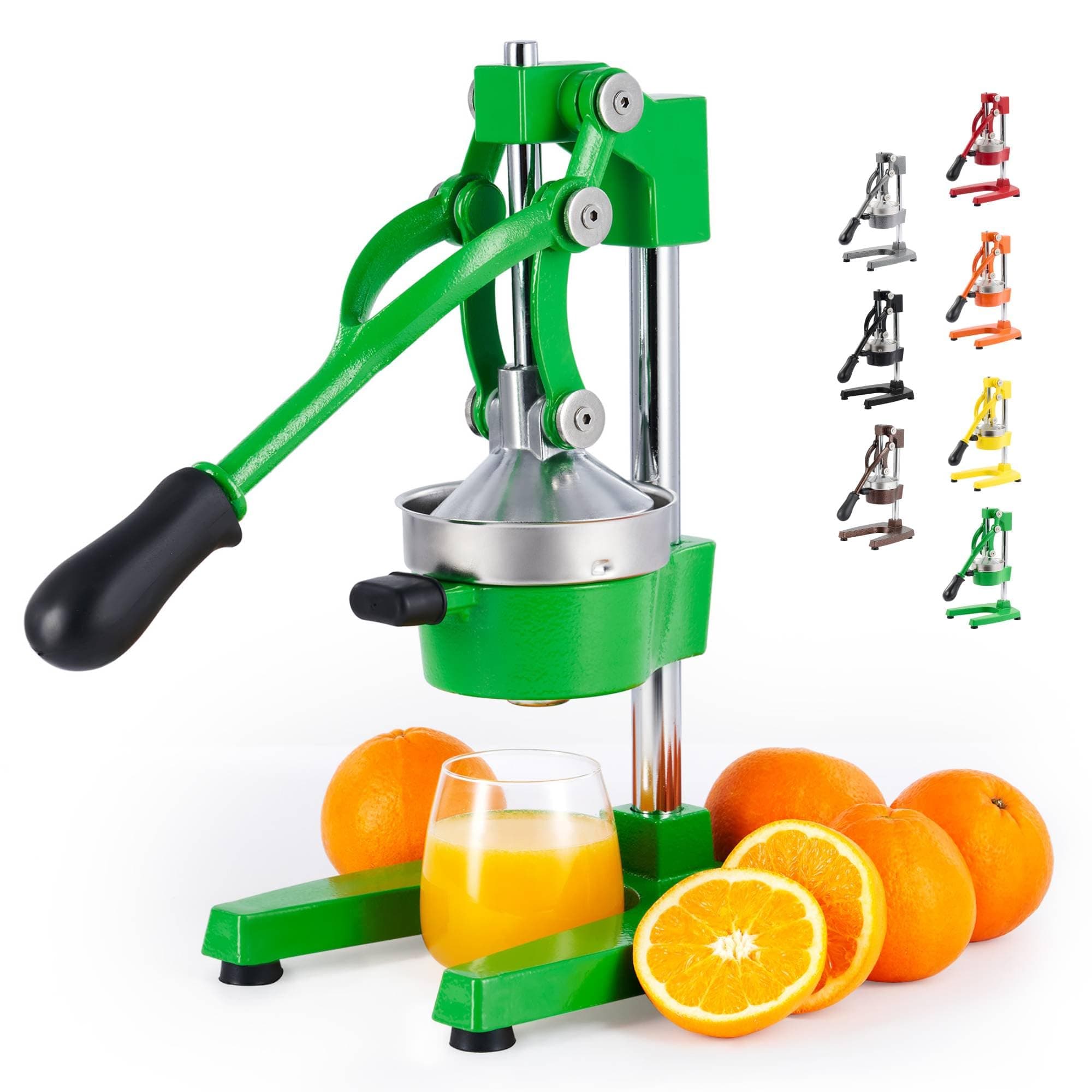 CO-Z Hand Press Juicer Machine, Manual Orange and Citrus Juicer for Pom Lime Lemon Juice, Commercial Squeezer and Crusher, Easy to Clean, Green