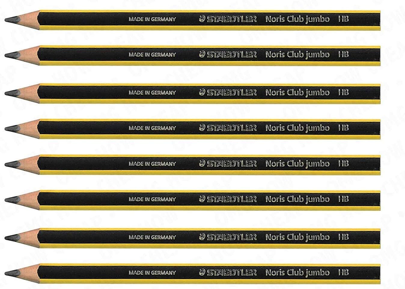 Noris 119 Triplus Jumbo Triangular Learners Pencil - HB - Pack of 8