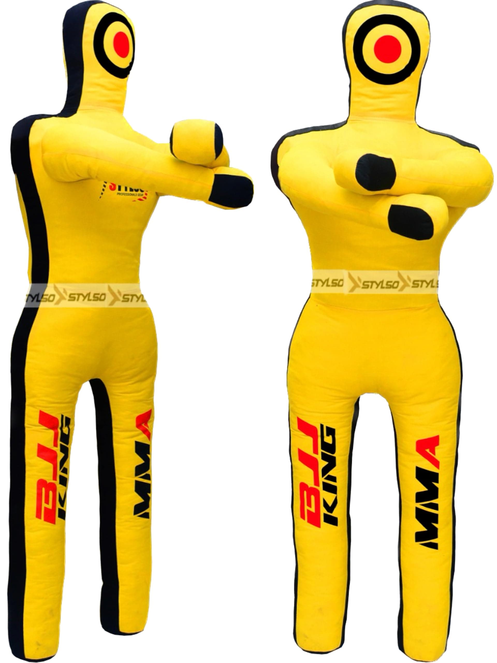 Wrestling Dummy Grappling Dummies - BJJ Dummy Judo Karate Jiu Jitsu Dummy - Un-Filled (Yellow, 6ft / 72 inches)