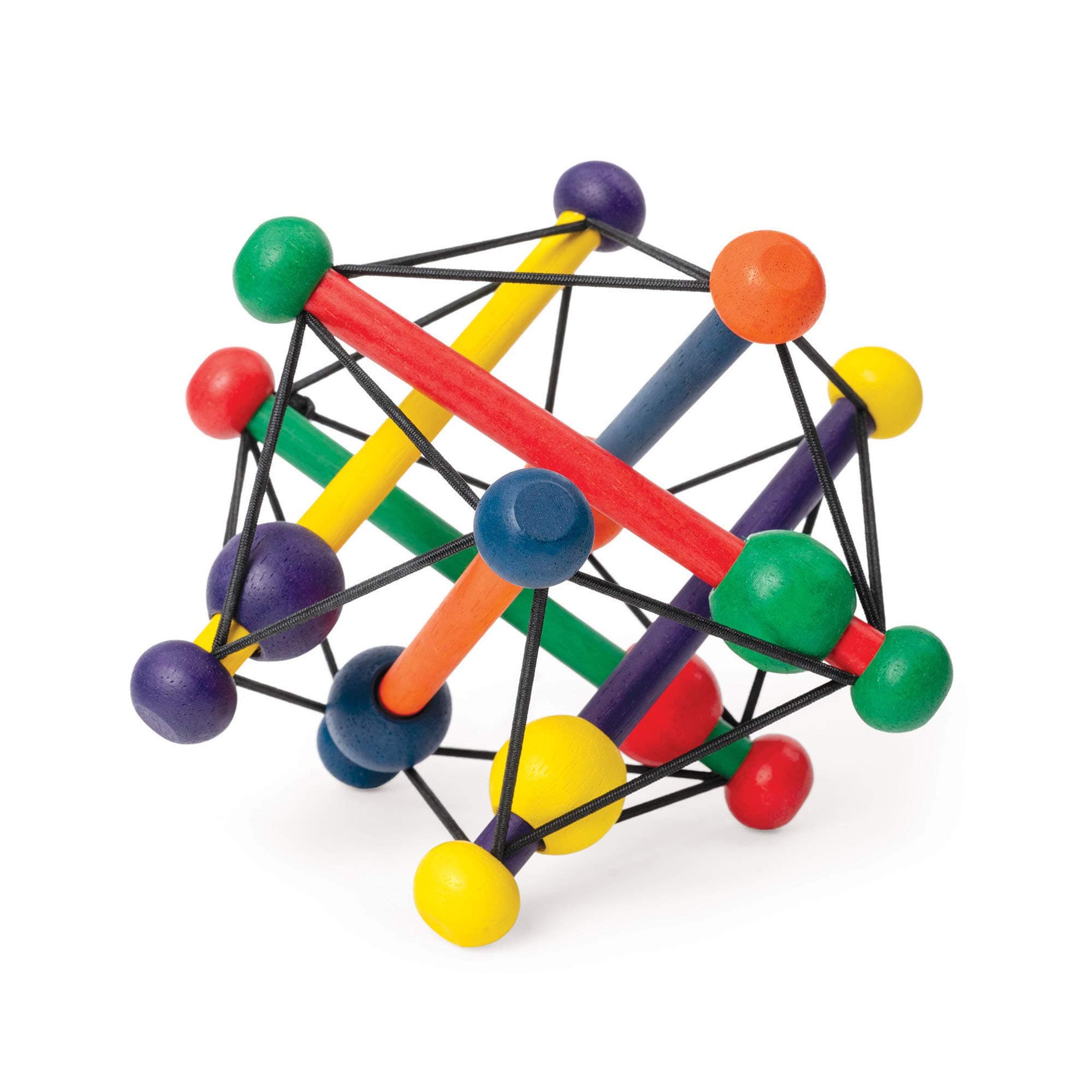 Manhattan Toy Skwish Classic Rattle and Teether Grasping Activity Toy, Multicoloured