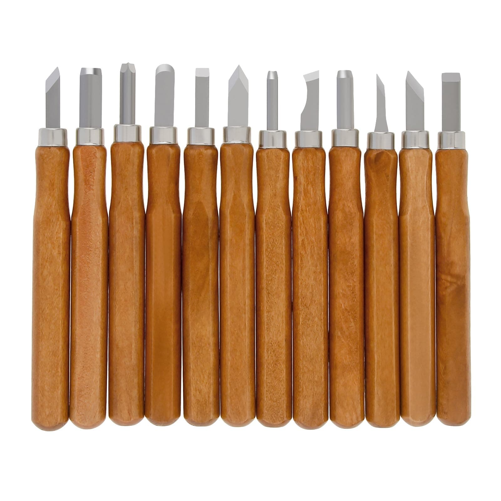 Wood Carving Tool Set - 12 PCS Hand Carving Chisels Tool Set Whittling Knife Art Craft Caving Tool Kit Hobby Knife Kit for DIY Sculpting