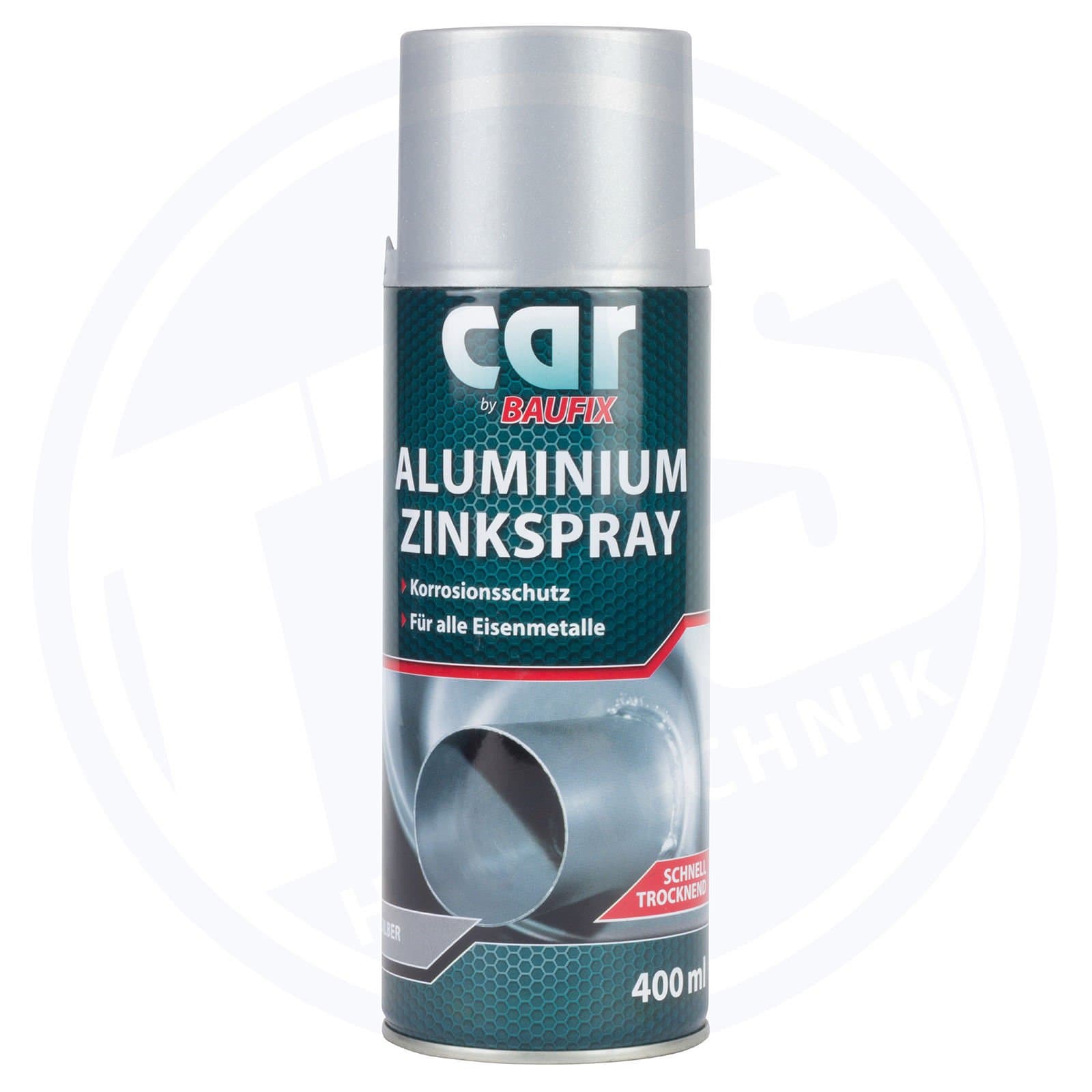 Baufix 3 x Aluminium Zinc Spray Silver Spray Can 400 ml