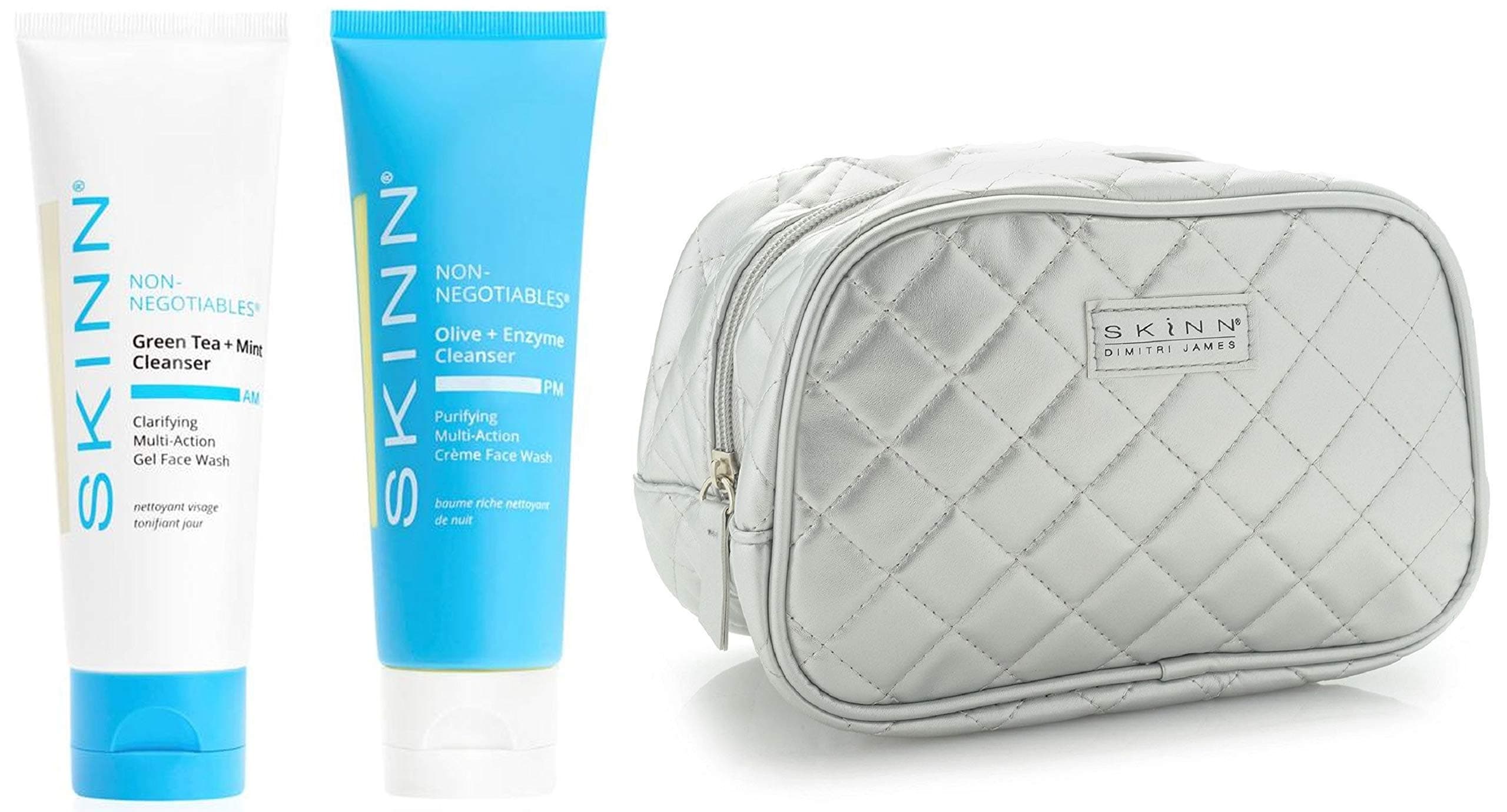 Skinn Cosmetics Non-Negotiables AM & PM Cleanser 3-Piece Gift Set