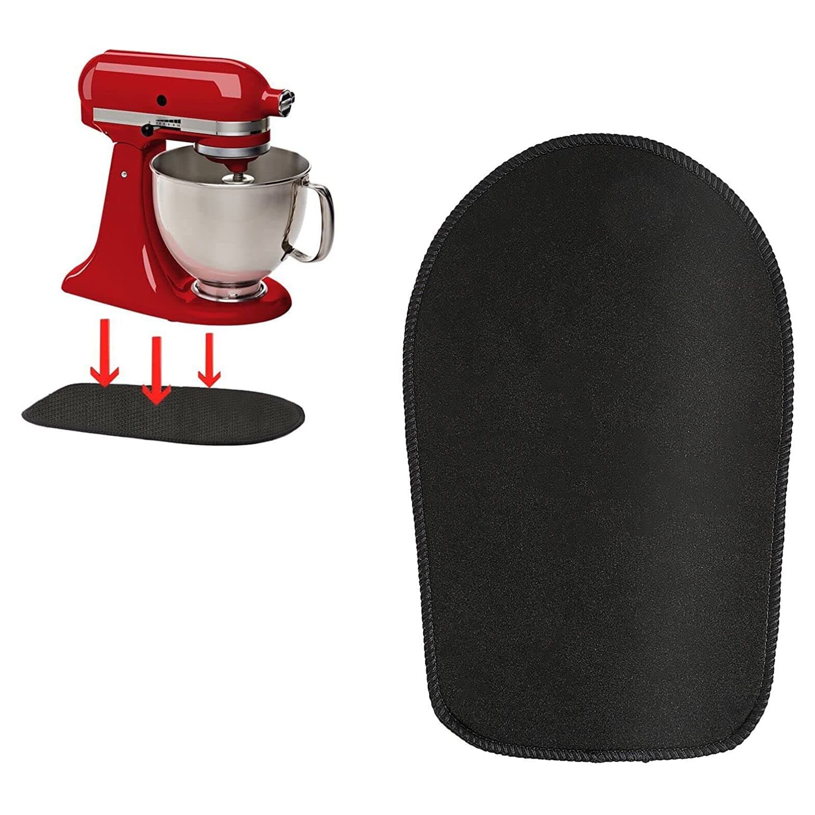 Mixer Slider Mat for KitchenAid Mixer,Mixer Mover Sliding Mat Pad Appliance Slider Compatible With KitchenAid 4.5-5 Qt Tilt-Head Stand Mixer,Kitchen Appliance Slider Mat,Kitchen Aid Mixer Assecories