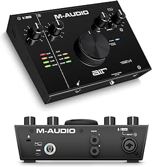 M-Audio AIR 192|4 | 2-In 2-Out USB Audio Interface with Recording Software from ProTools & Ableton Live, Plus Studio-Grade FX & Virtual Instruments