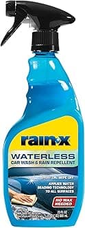 Rain-X 620143 Waterless Car Wash and Rain Repellent, 23 fl. oz. Rinseless Cle...