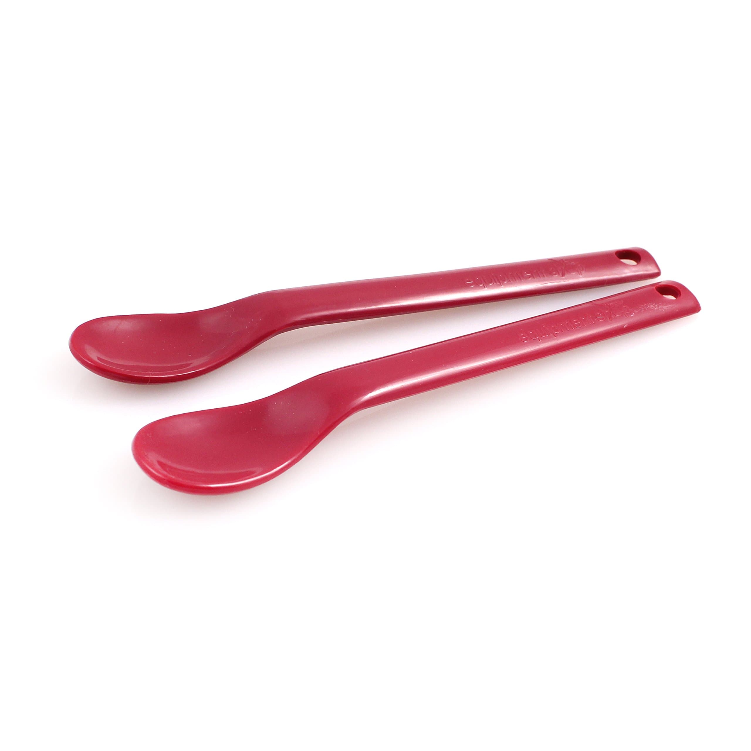 Small Maroon Spoons, 2pk