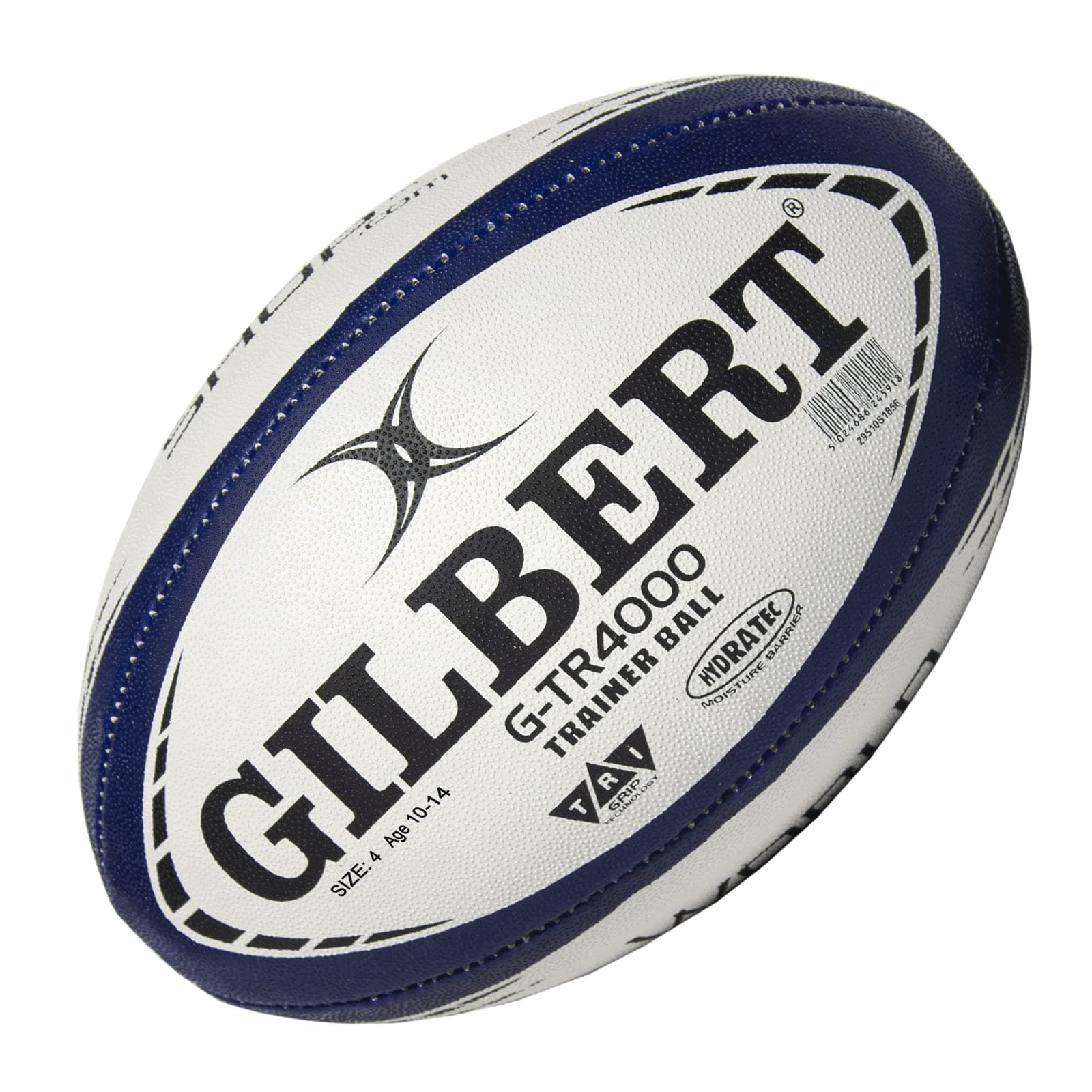 X Gilbert G-TR4000 Rugby Ball - Adult and Youth Sizes 3, 4, and 5 - Hand Stitched - 3 Ply Construction