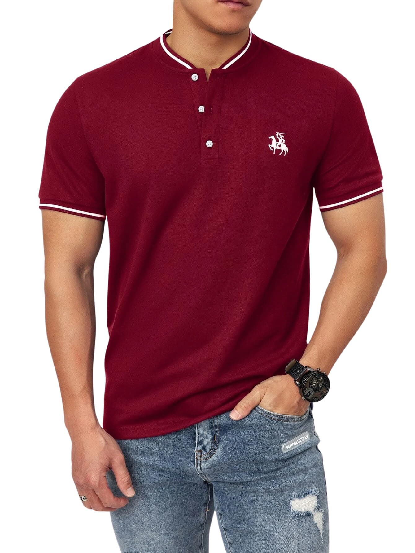 Lymio Polo T Shirt for Men || T Shirt for Man || Collar T Shirt Style Men (Packs Also Available) (Polo-06-10)