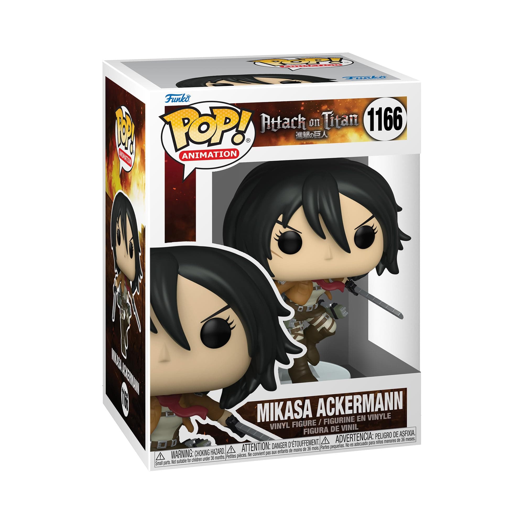 Funko - Figurine Attaque des Titans - Mikasa Ackerman Pop 4" - 0889698579810