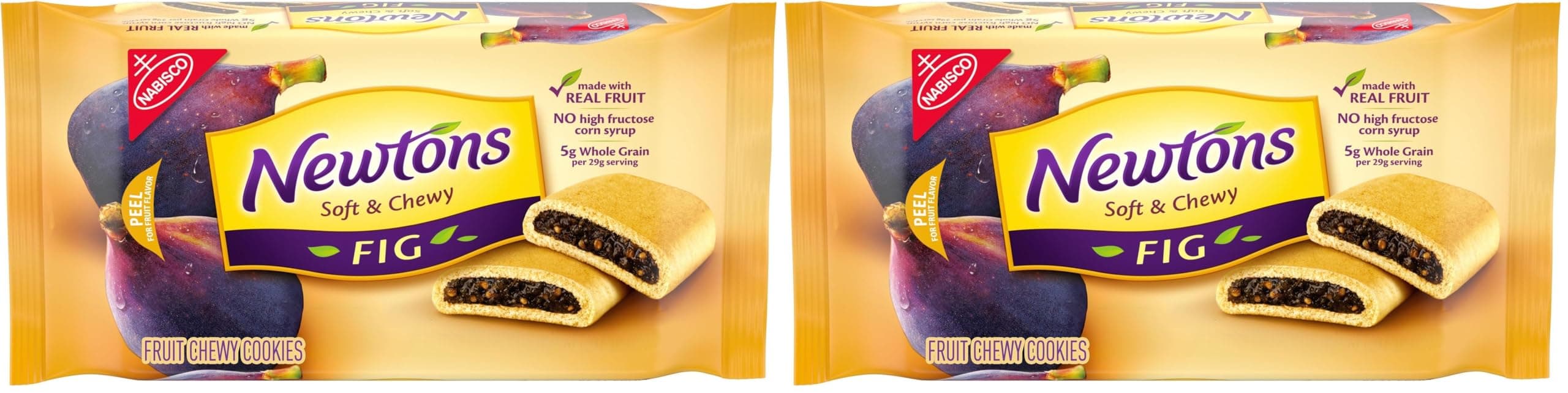 Newtons Soft & Fruit Chewy Fig Cookies, 10 oz Pack (Pack of 2)