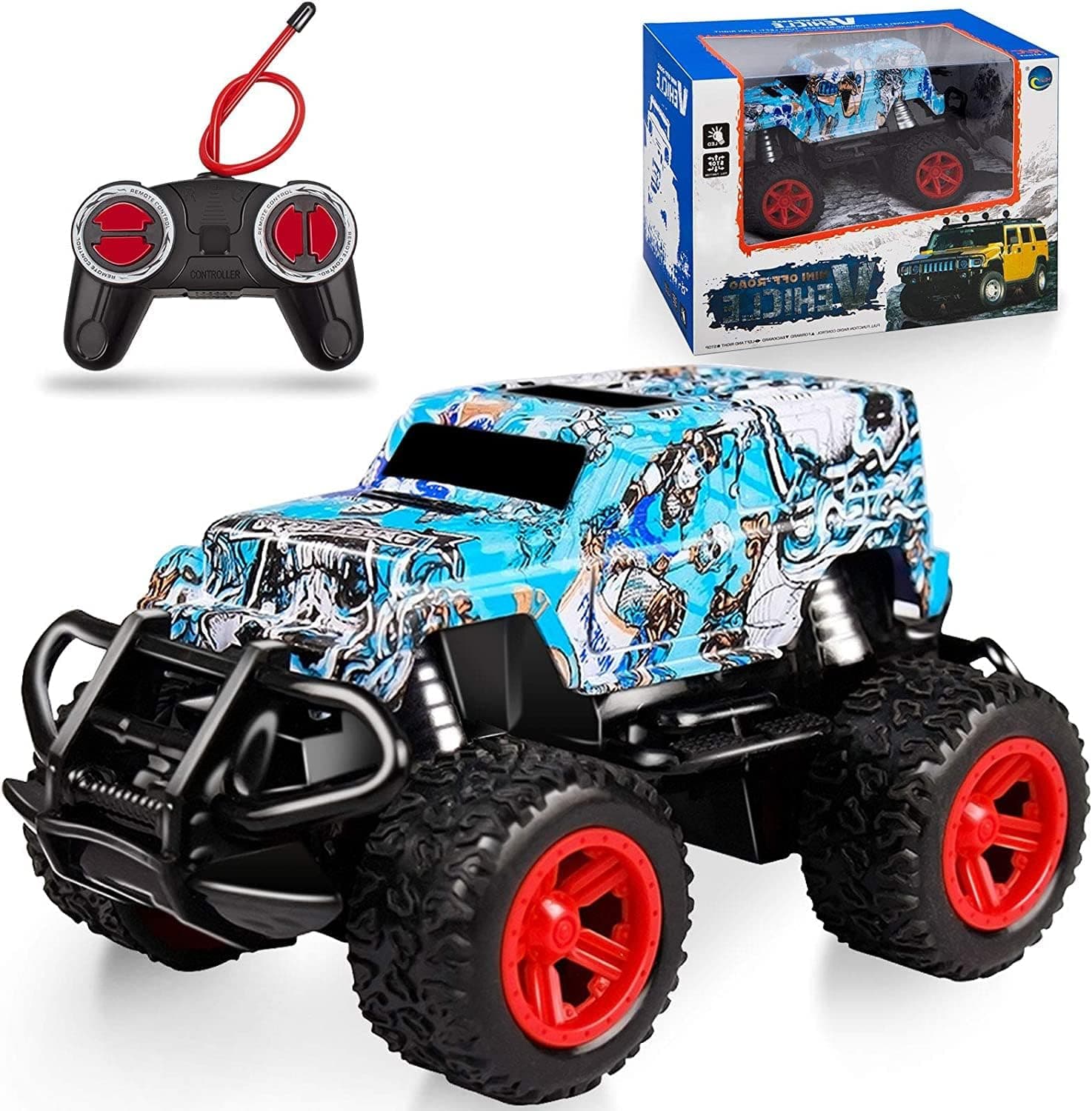 Kids Toys for 3+ Year Old Birthday Gift, Remote Control Car for Boys 3+ RC Cars Monster Trucks Age 3+, Teen Gifts for 3+ Year Old, Toddler Age 3+