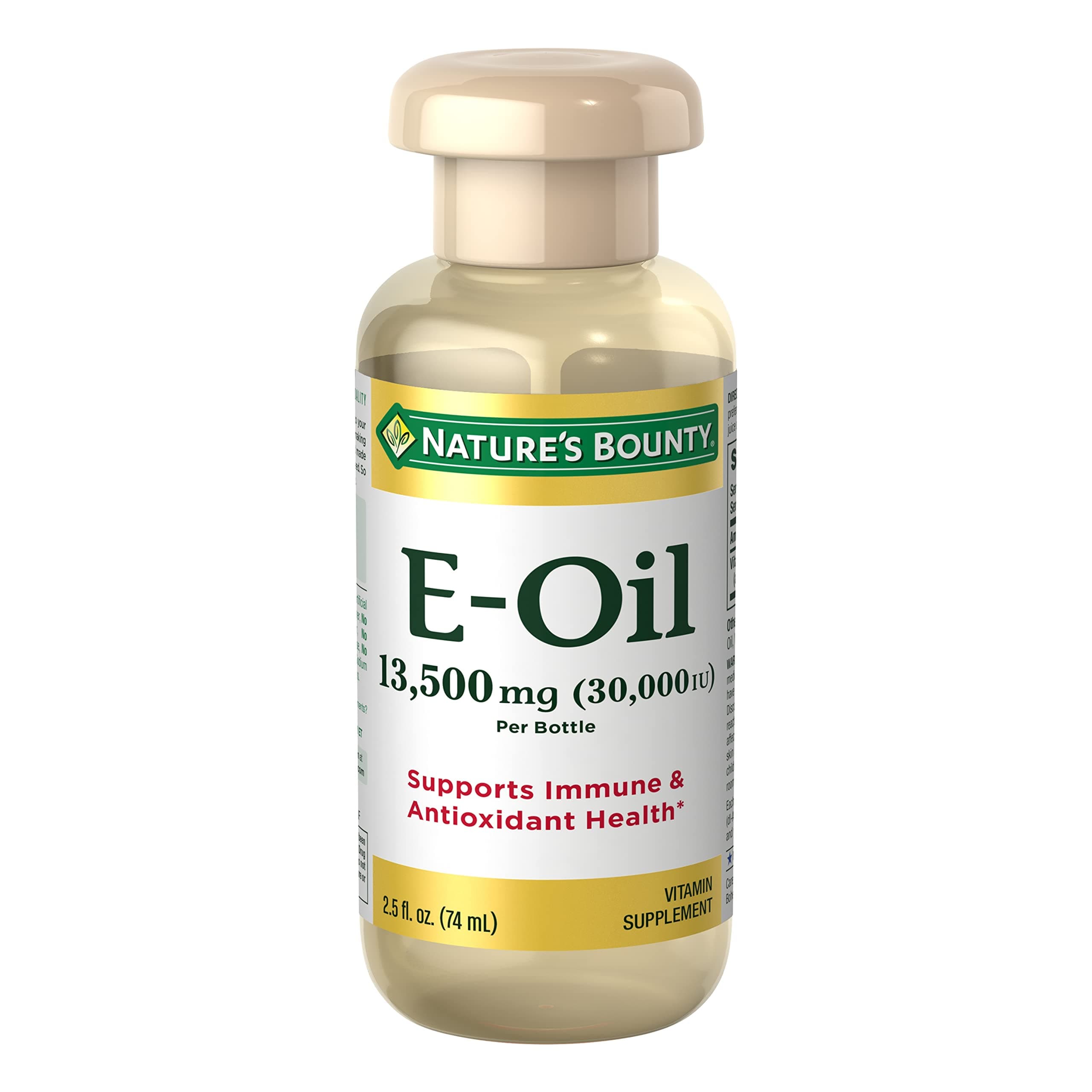Nature’s Bounty Vitamin E Oil, Supports Immune & Antioxidant, 30,000IU Vitamin E, Topical or Oral, 2.5 Oz