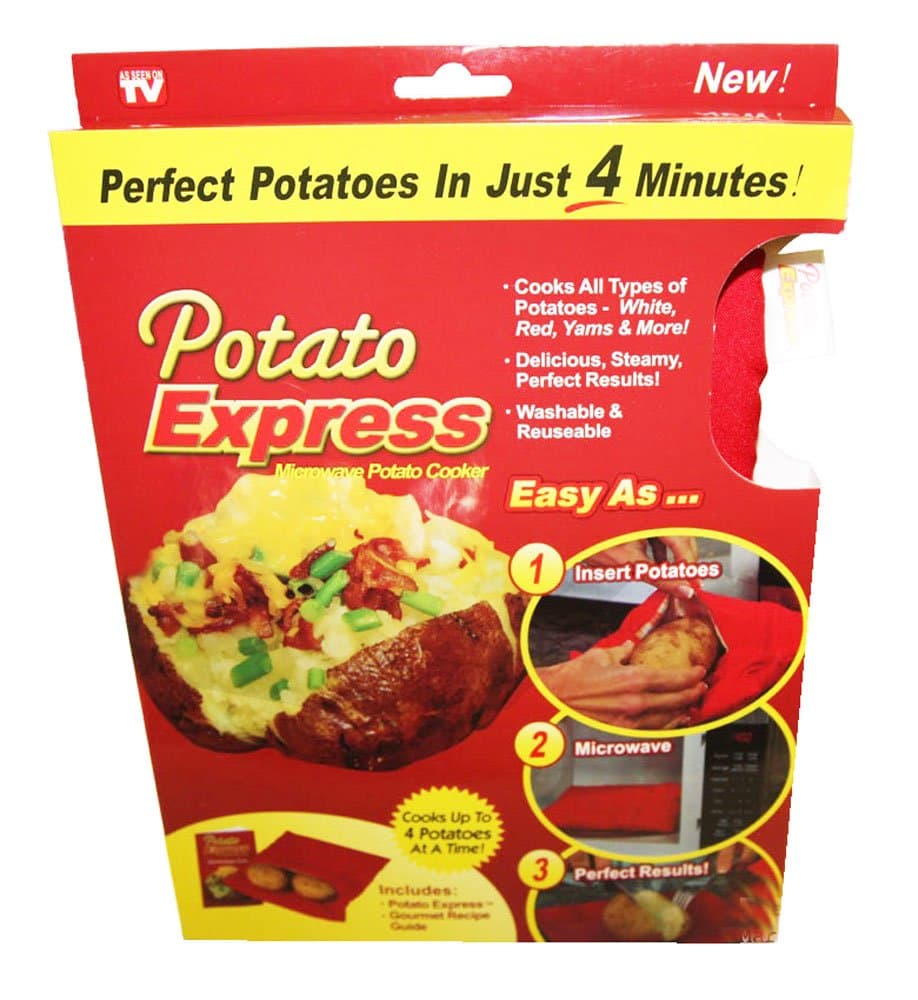 Potato Express - Potato Cooking Bag - 4 Minutes in the Microwave