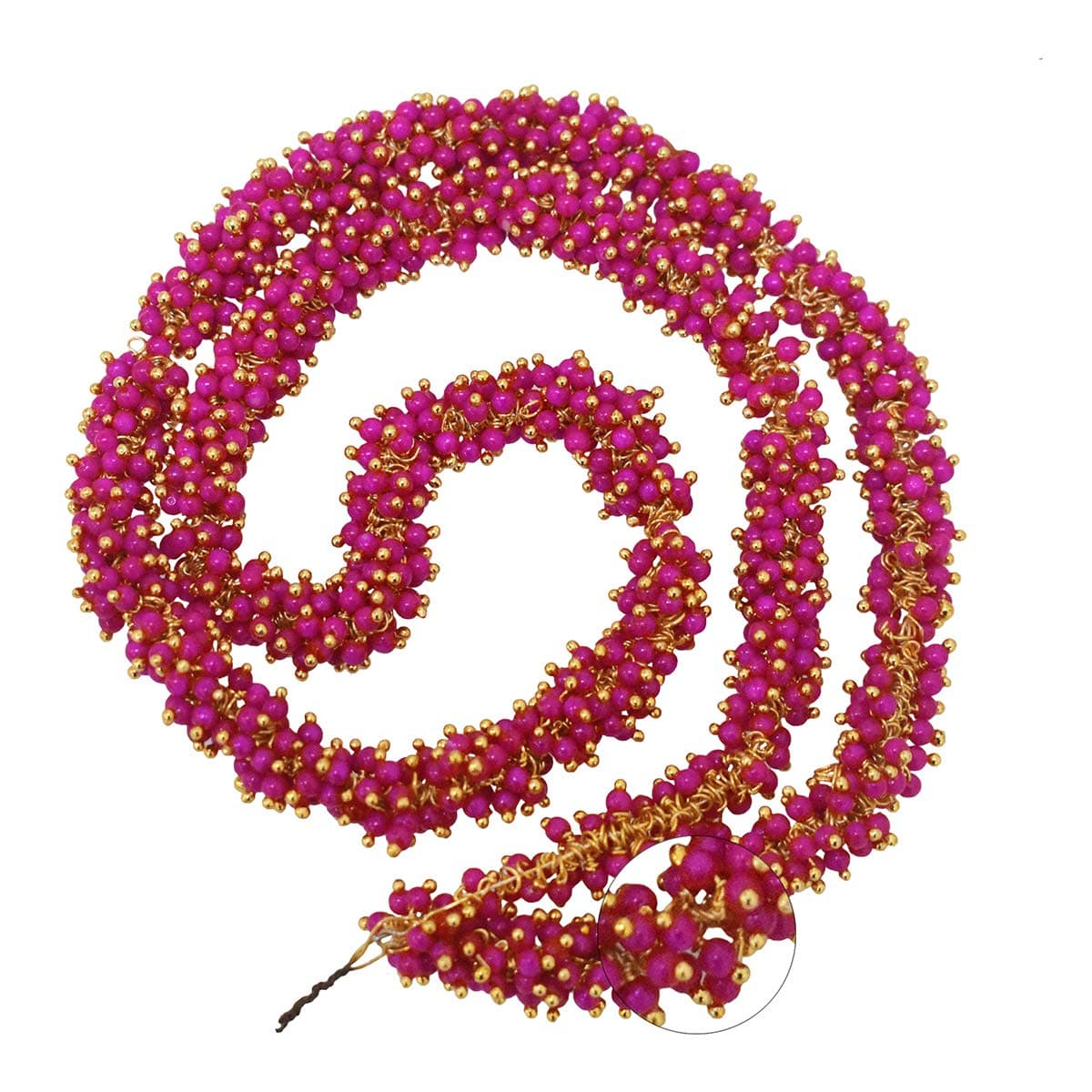 EmbroideryMaterial 3MM Pink Loreal Charm Pearls Small Beads for Jewellery Making, Embroidery Work, Bracelet Making, Craft, Bag Making, DIY (1300 Pieces)