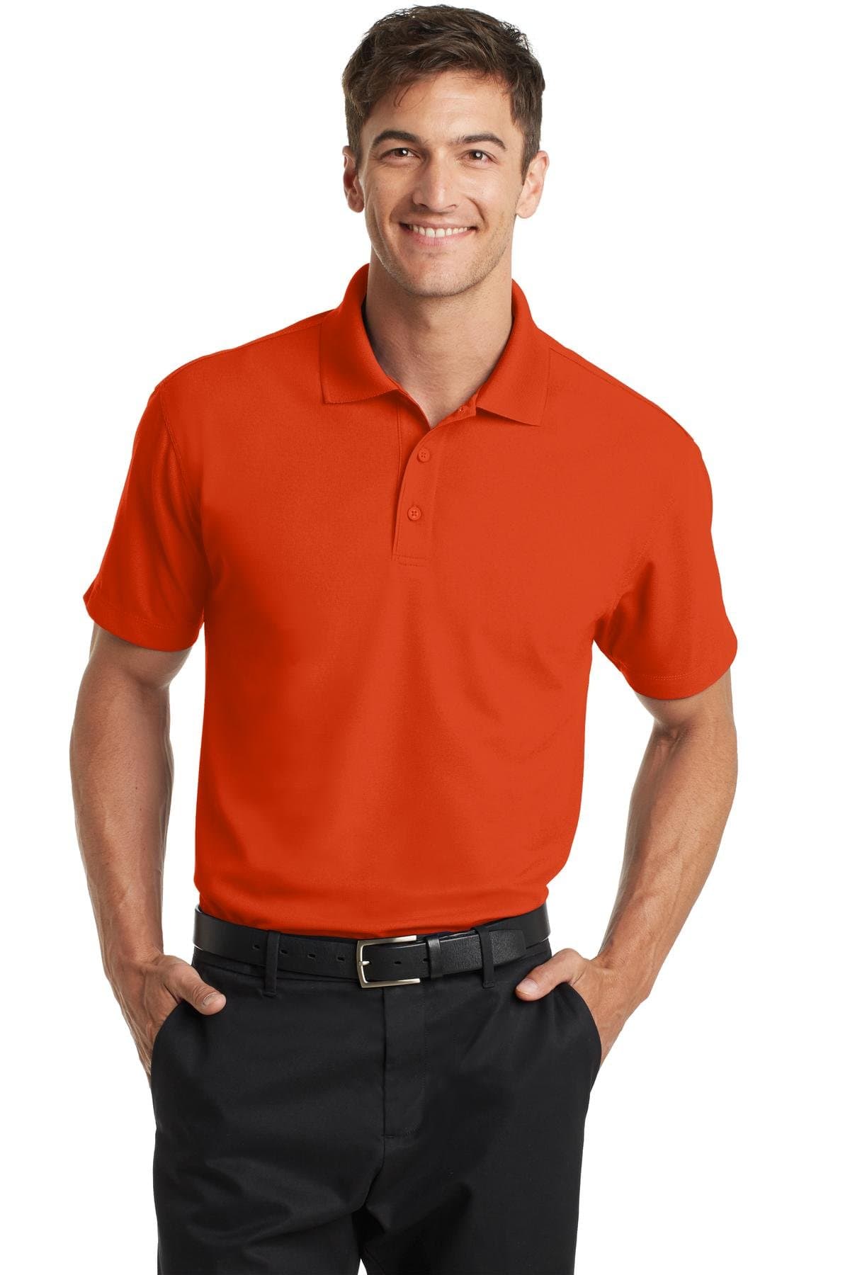 Port Authority Men's Dry Zone Grid Polo 4XL Autumn Orange