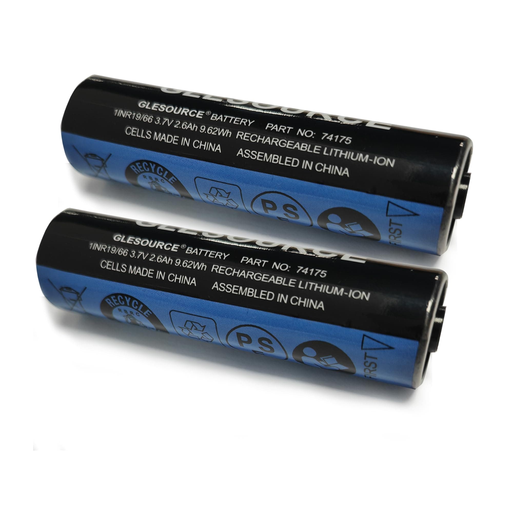 3.7V 2600mAh 74175 Rechargeable Battery Compatible for 74175 Lithium Ion Strion Flashlight(2 Count)