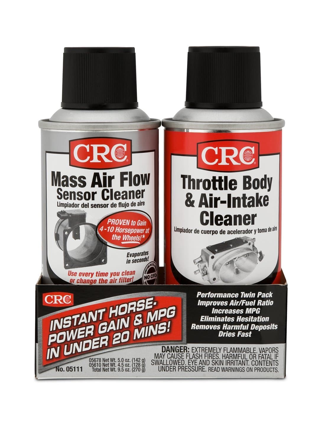 CRC (05111-6PK) Single-Use MAF and Throttle Body Cleaner - Twin Pack, (Pack of 6)