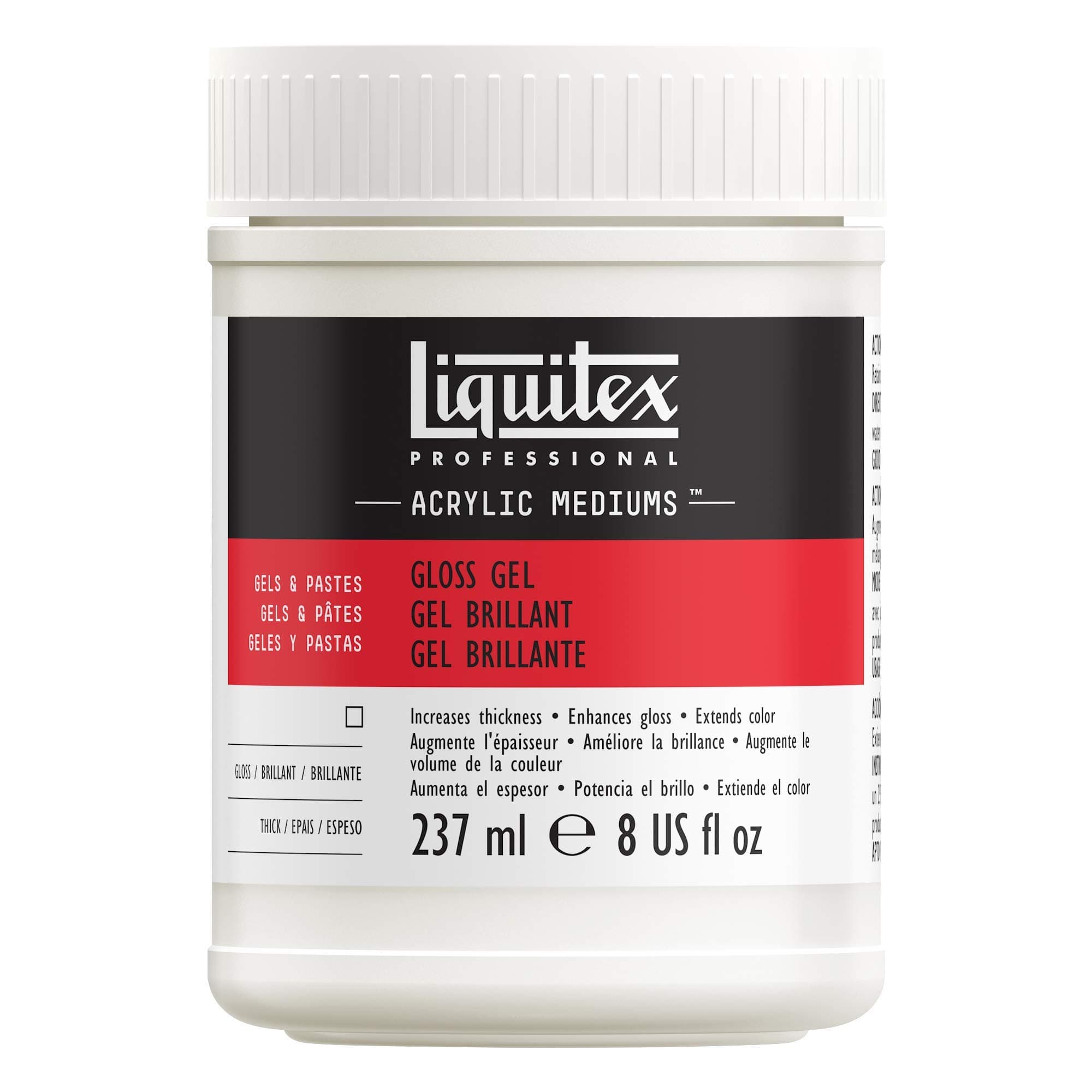 Liquitex Professional Acrylic Medium for Arcylic Paint, Gloss Gel, 237 ml
