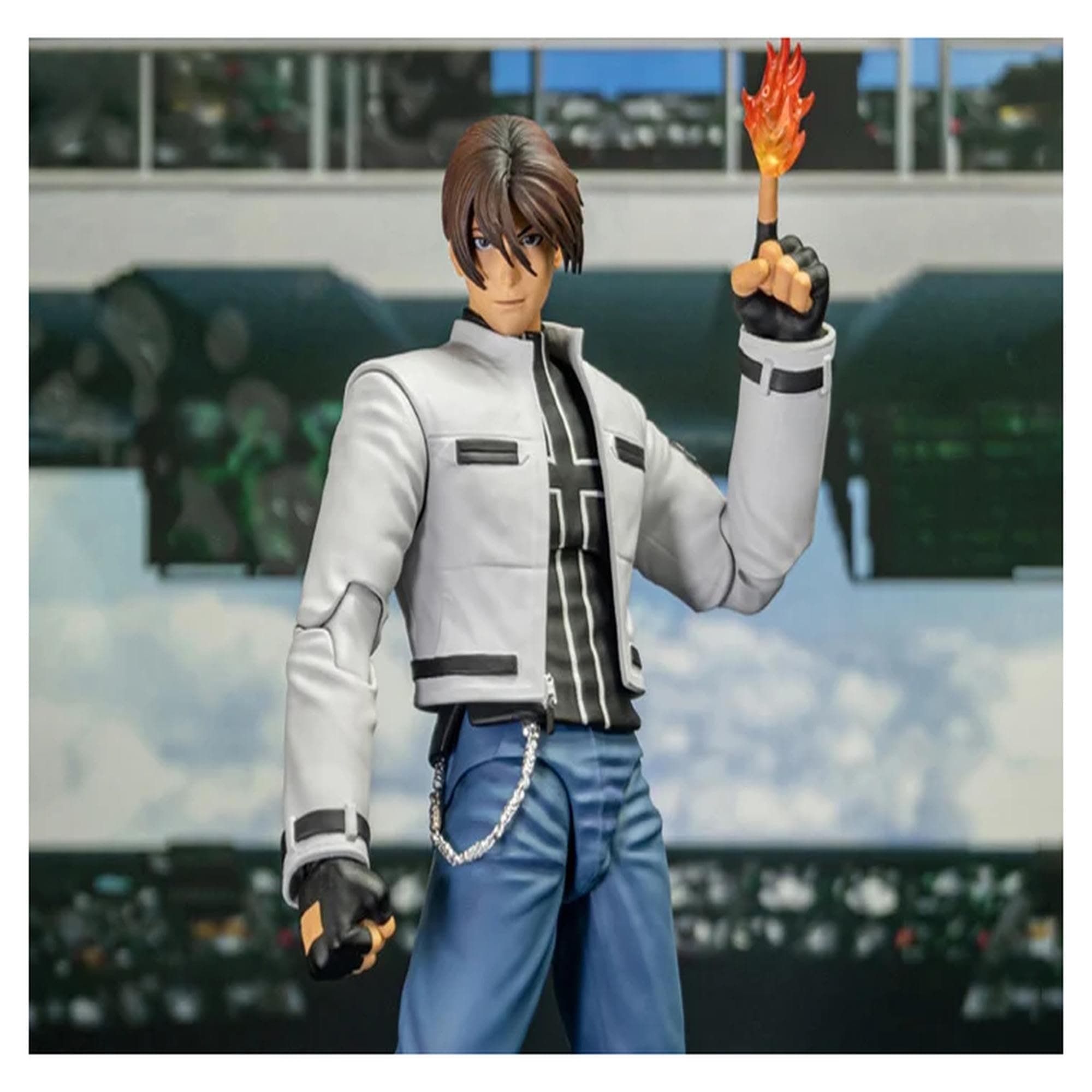 TestbrandsStorm Collectibles The King of Fighters 2002 UM 1/12 Scale Kyo Kusanagi Action Figure, White