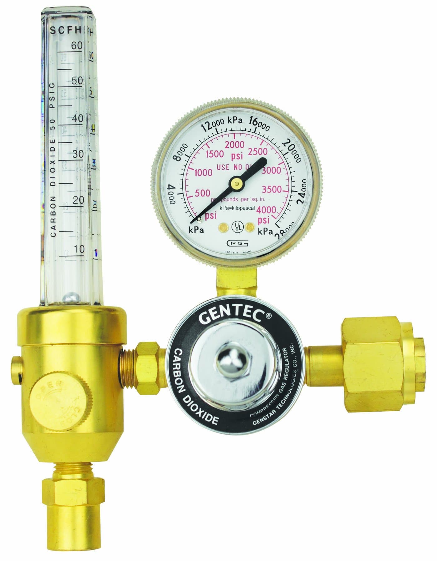 GENTEC 195CD-60 Heavy Duty Flowmeter Regulator