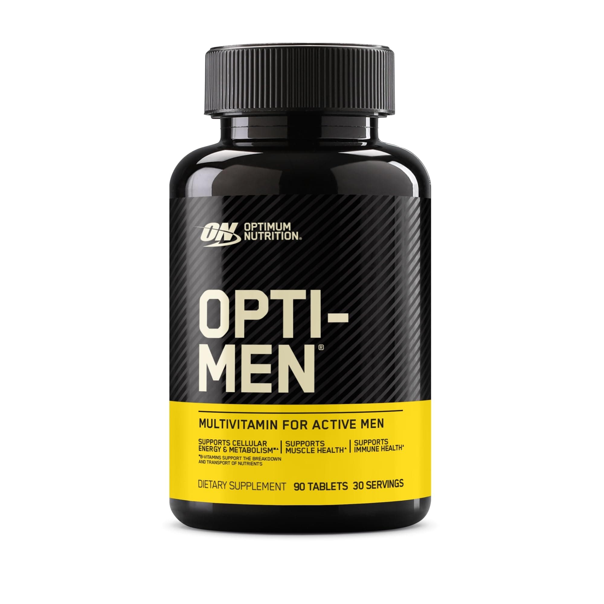 Optimum Nutrition (ON) Opti-Men, Vitamin C, Zinc and Vitamin D, E, B12 for Immune Support Mens Daily Multivitamin Supplement - 90 Count