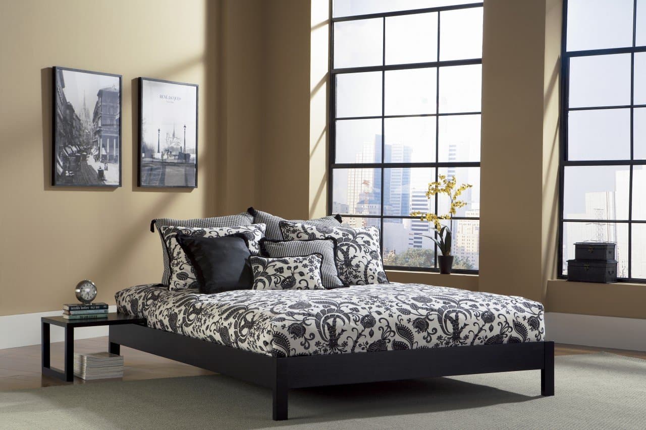 Leggett and Platt Murray Black Platform Bed Bed Size=Twin