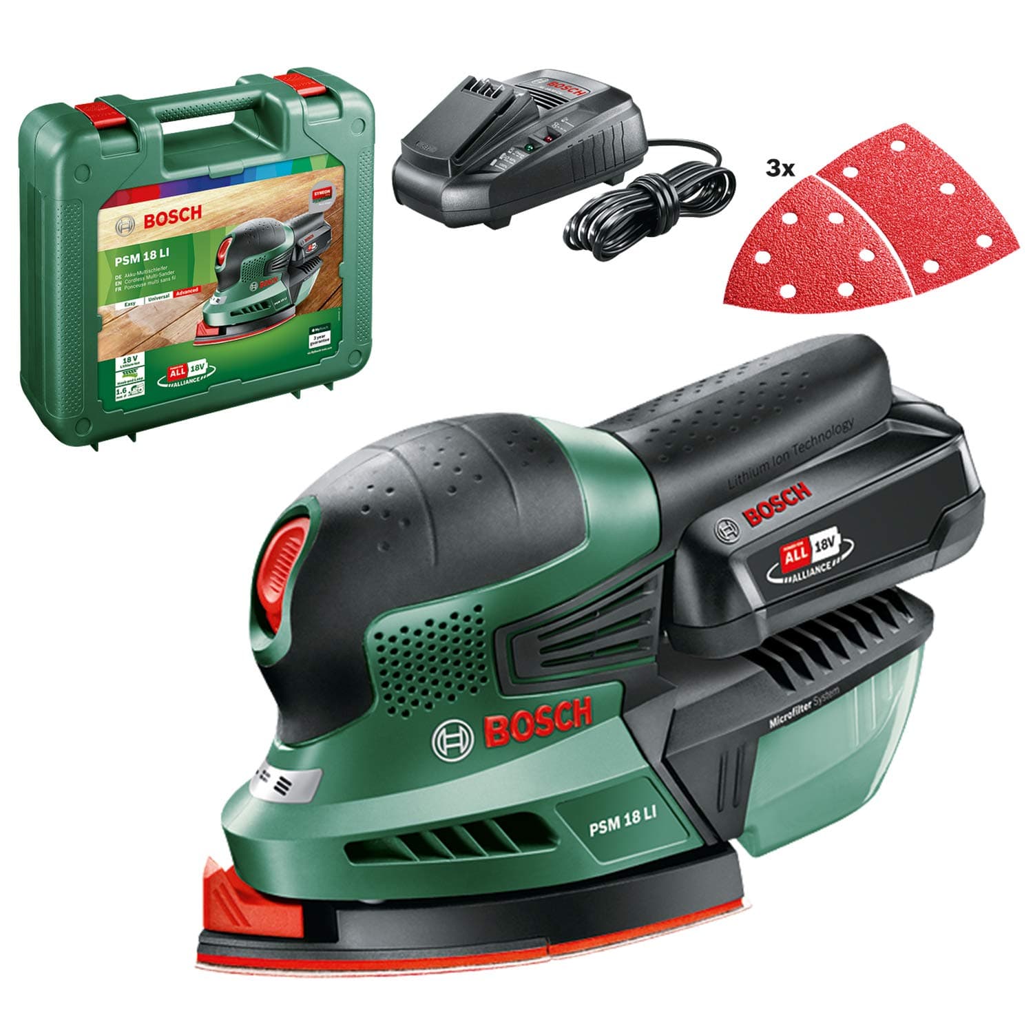 BoschPSM 18 LI - cordless sanders (Lithium-Ion (Li-Ion))