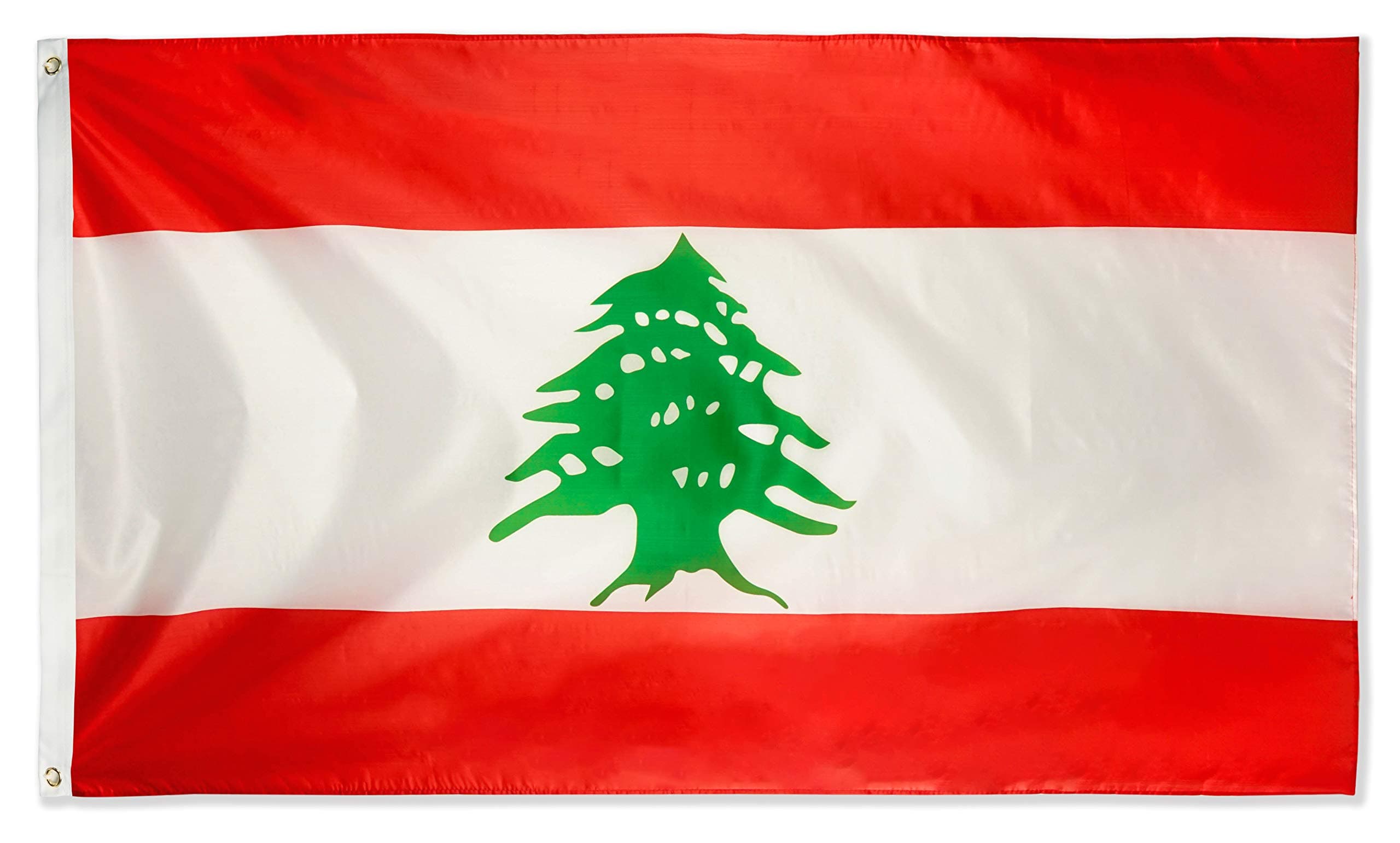 DANF FLAG Lebanon 3x5 Foot Lebanese National s Polyester with Brass Grommets3 X 5 Ft