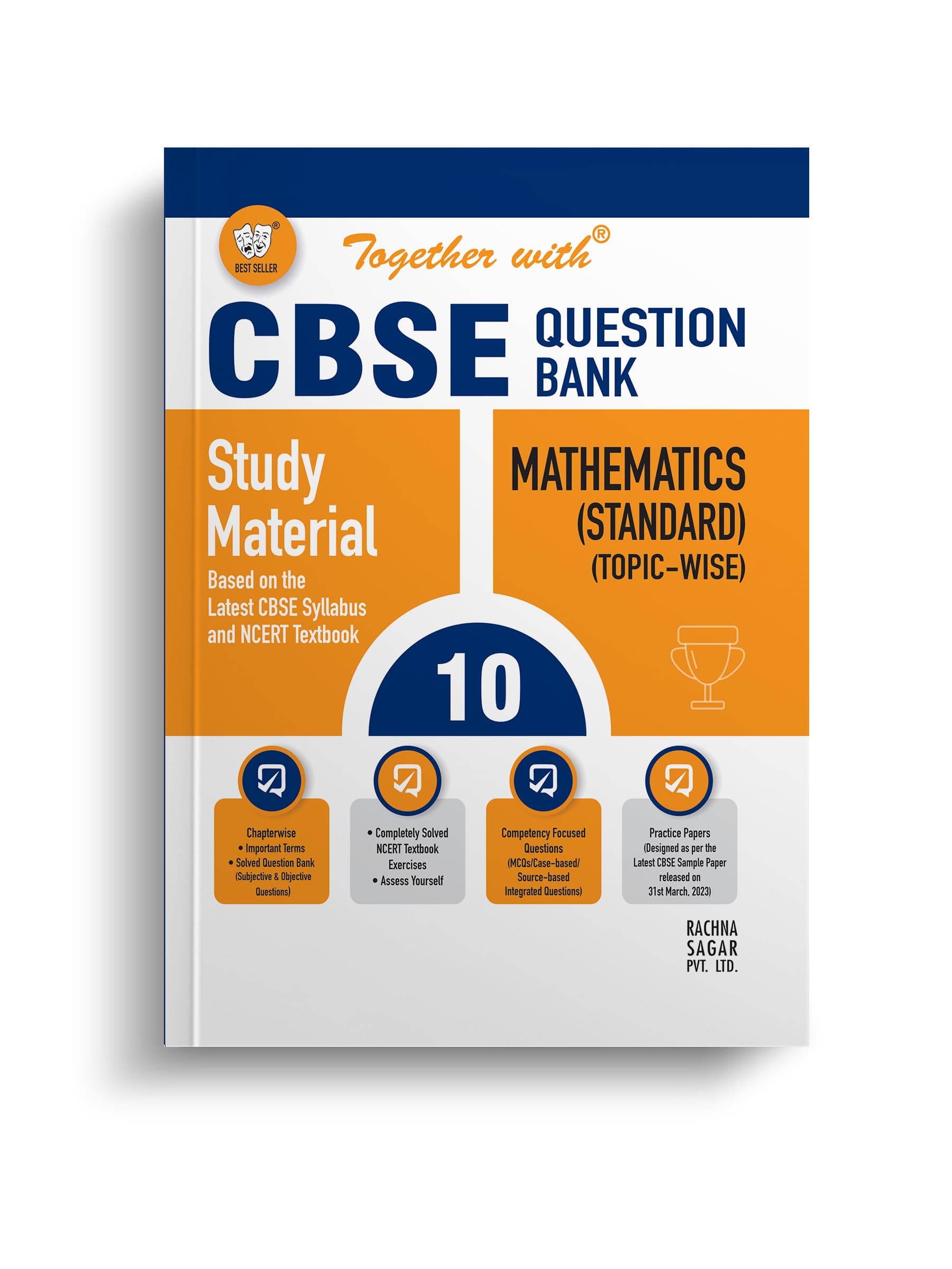 Together With CBSE Class 10 Mathematics (Standard) Solved Question Bank & Practice Papers (Chapterwise & Topicwise) Exam 2023 [Paperback] Rachna Sagar