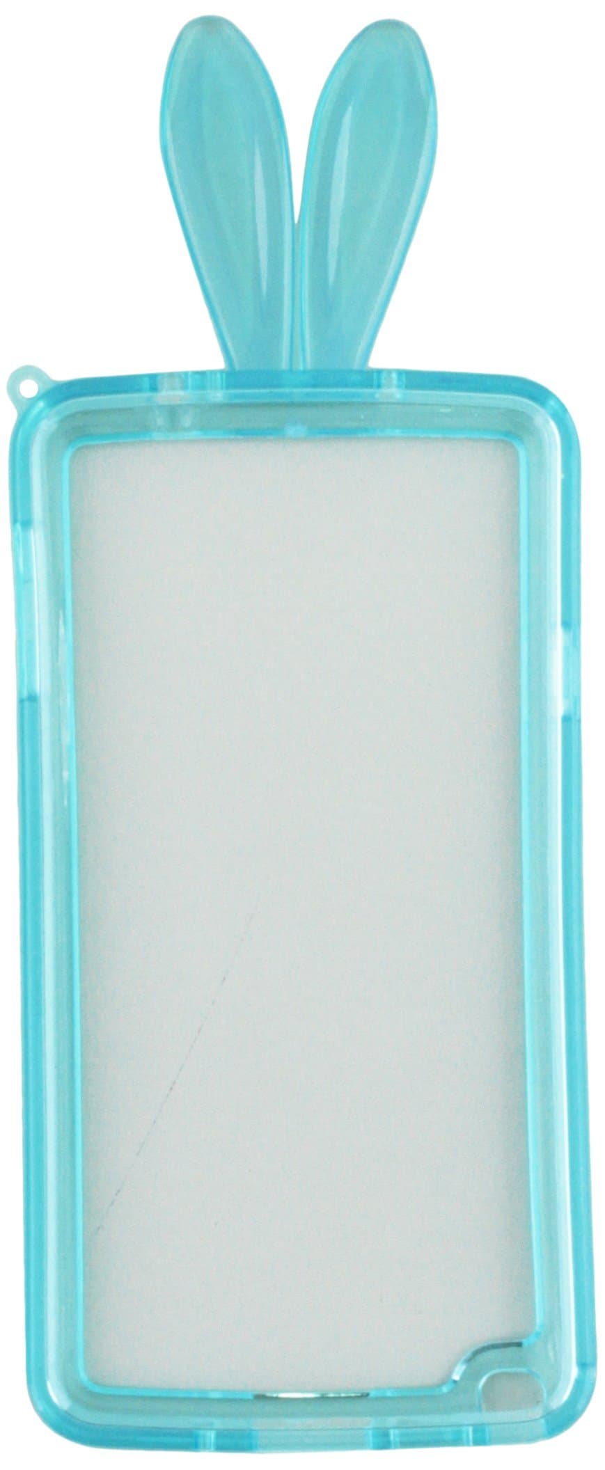 JUJEO Cute Rabbit Ears Soft TPU Bumper Case for Samsung Galaxy Note 3 N9005 - Blue - Skin - Non-Retail Packaging - Blue