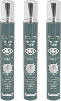 Vision Enhance Massage Roller 8ml - Reduce Dryness & Fatigue, Improve Eye Clarity & Health, 3pcs Pack for Effective Eye Care & Nearsightedness Prevention