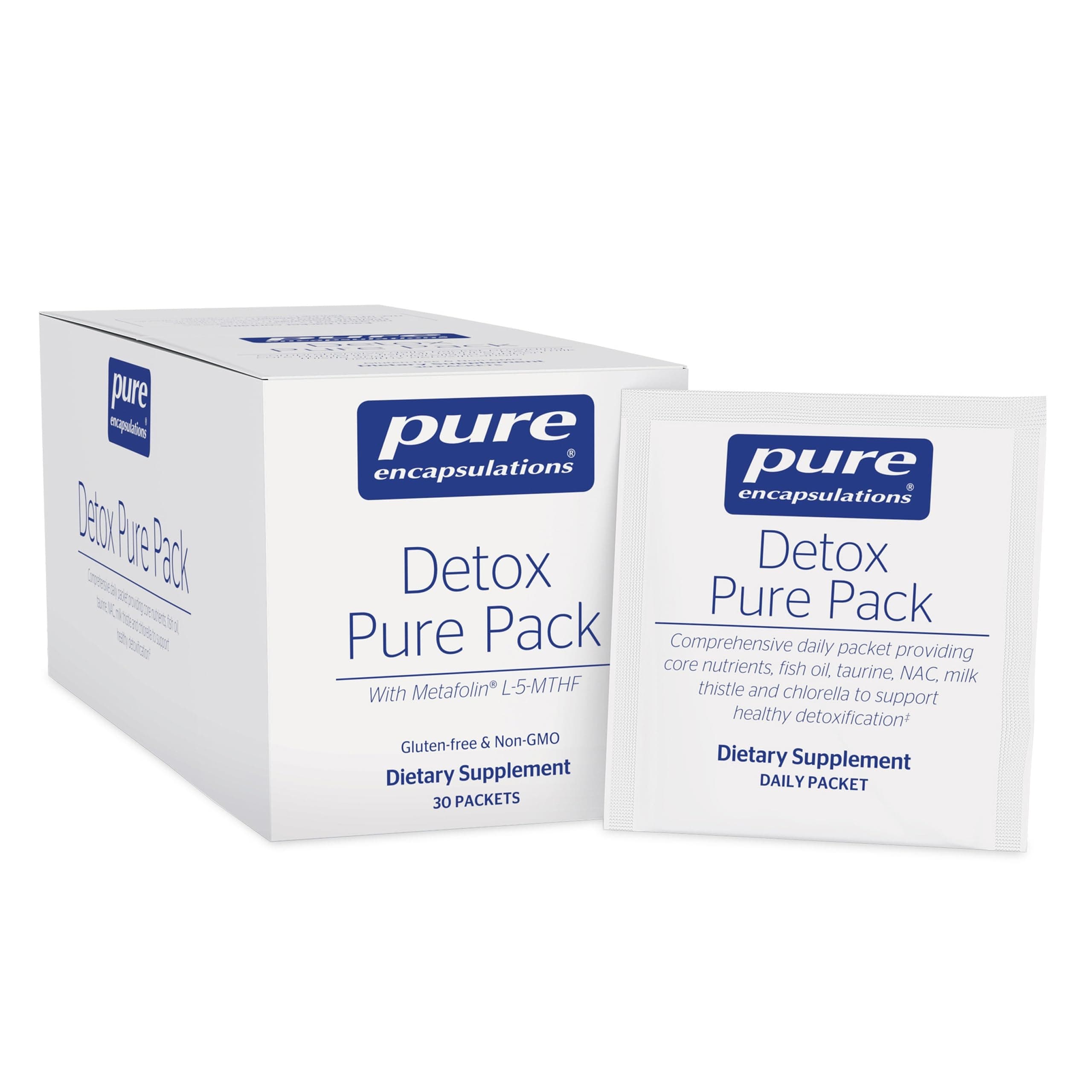 Detox Pure Pack | Daily Packet With Metafolin L-5|MTHF | 30 Packets