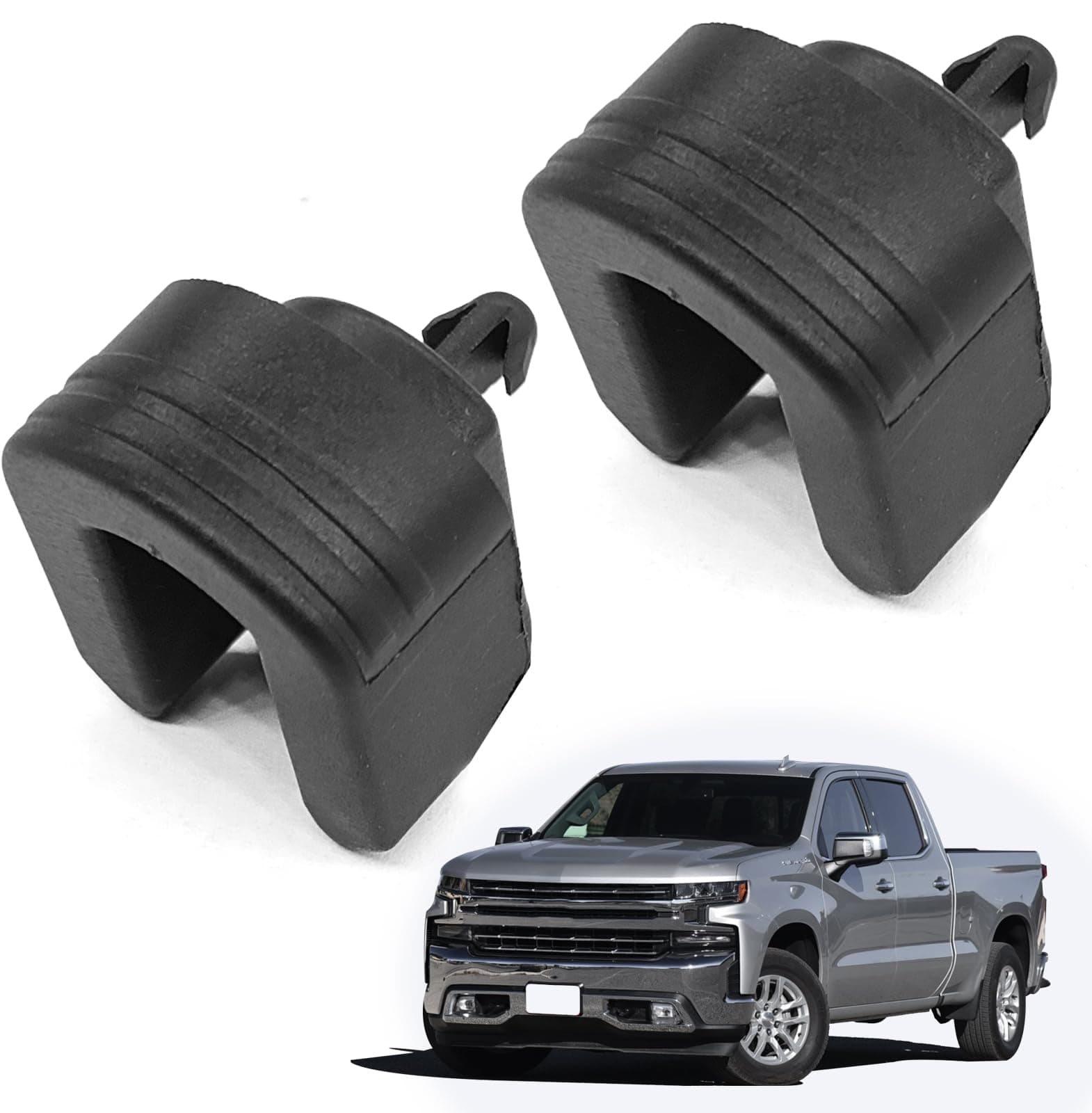 2Pcs Tailgate Bushing Rear Right Passenger Side Compatible with 2014-2019 Chevy Silverado 1500 2500HD 3500HD Colorado/GMC Sierra 1500 2500 HD 3500 HD Canyon Replaces 22966936 84131760 84331136