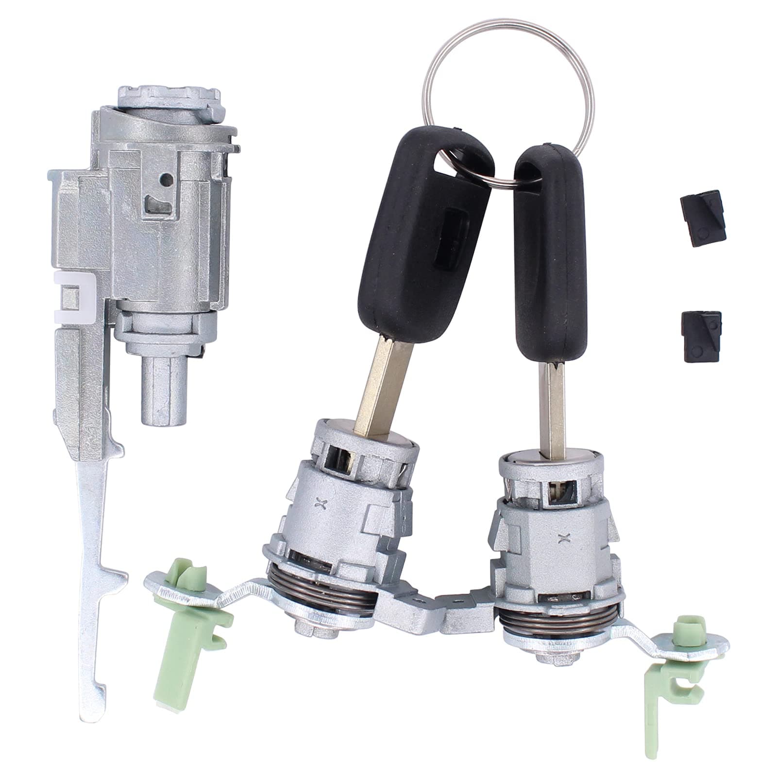 NewYall Set of 3 Ignition Switch and Door Lock Cylinders with 2 Keys