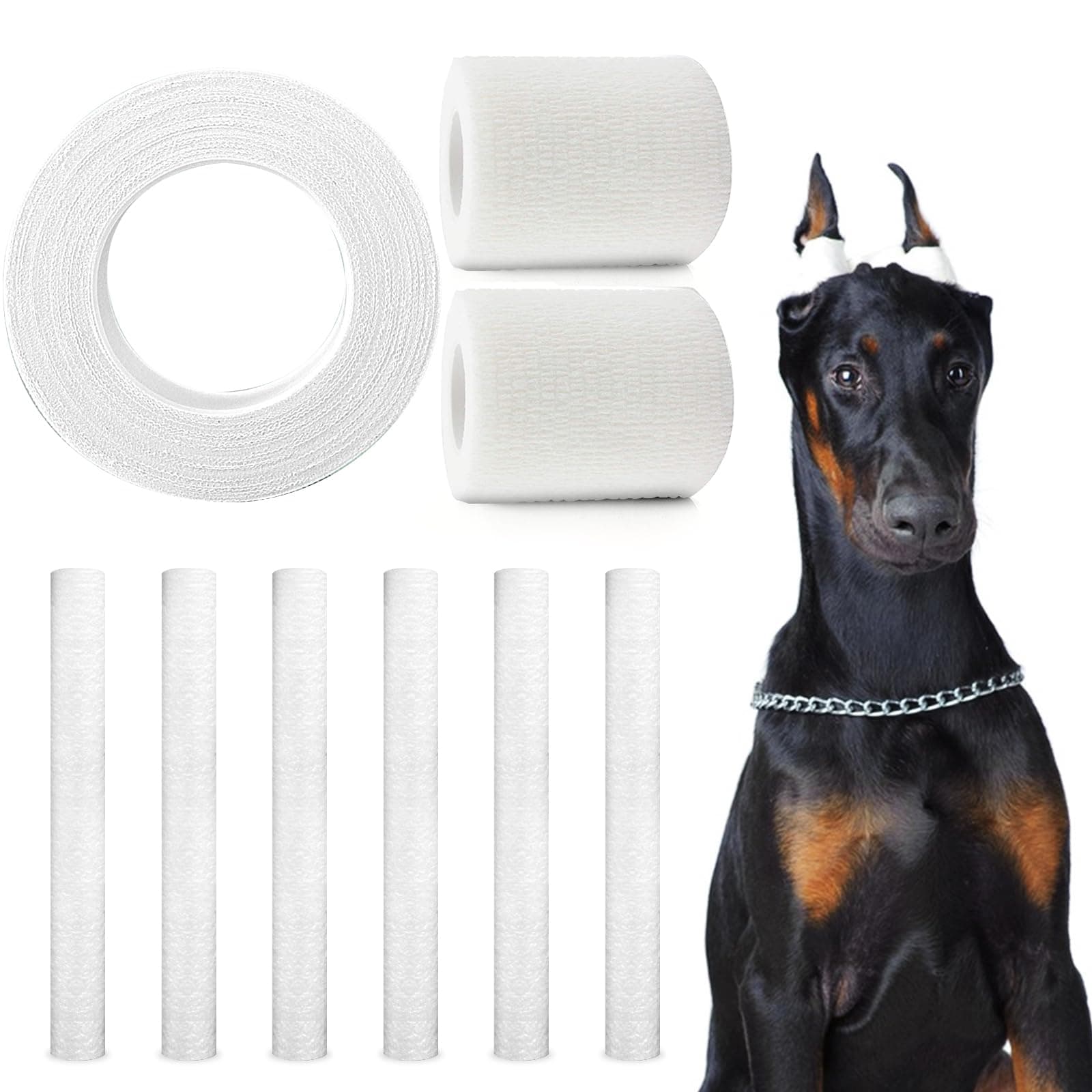 Doberman Dog Ear Posting Kit, Dog Ear Stand Up Support Tool, Dog Ear Tap for Doberman Pinscher Dog