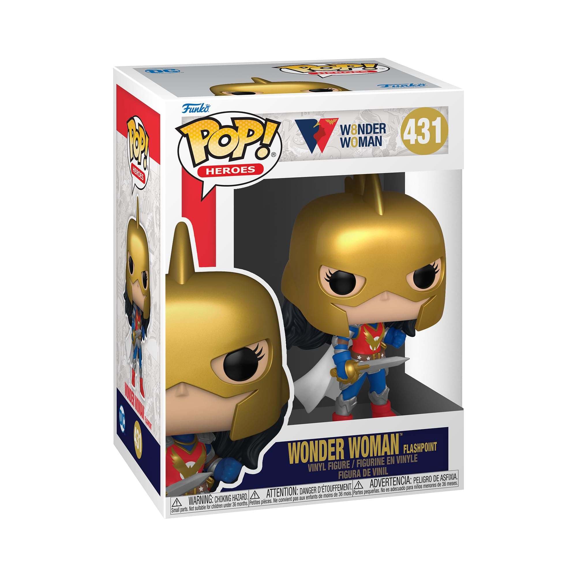 POP! Heroes: WW 80th - Wonder Woman - (Flashpoint) - DC Comics - Collectable Vinyl Figure - Gift Idea - Official Merchandise - Toys for Kids & Adults - Comic Books Fans