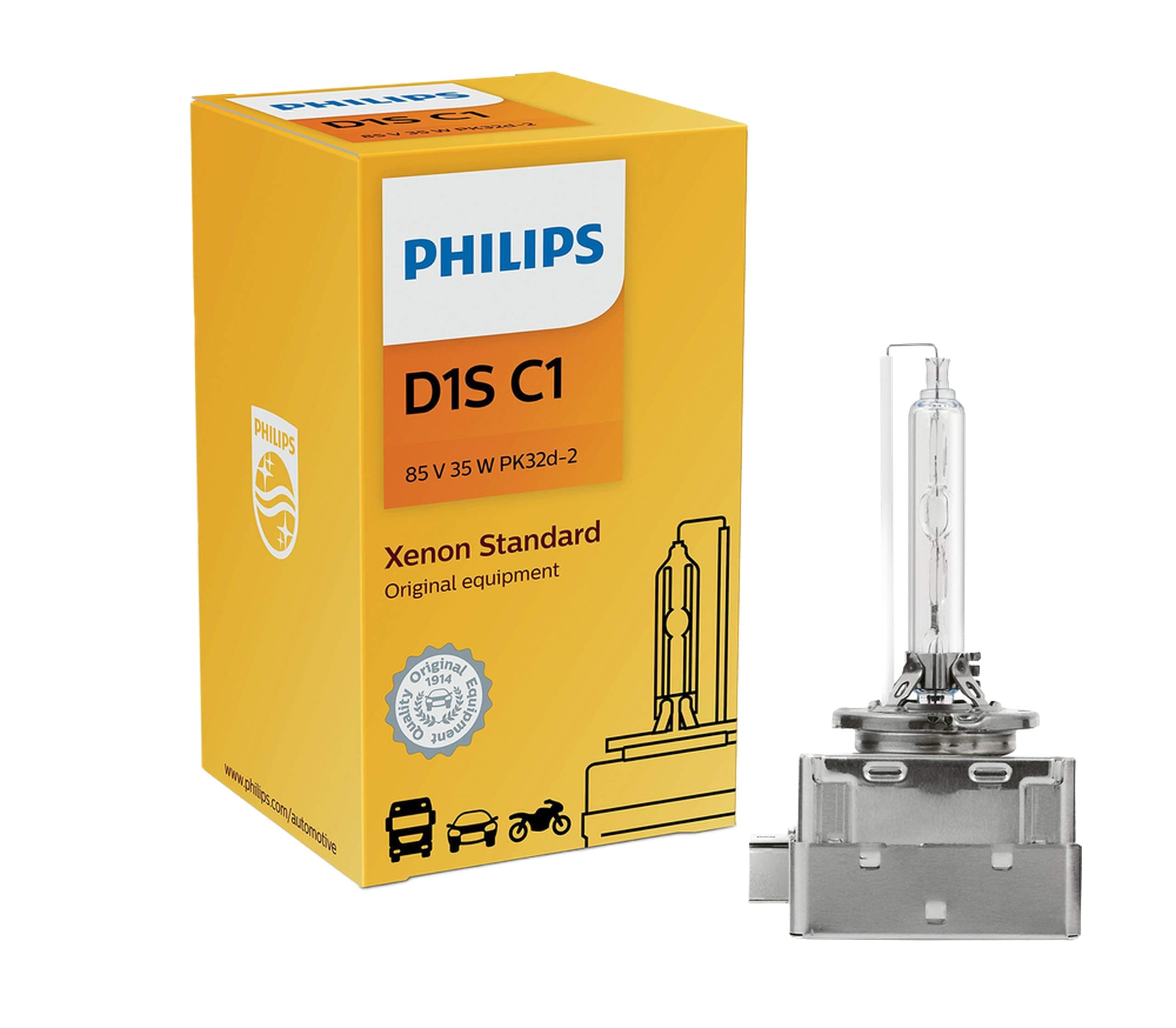 D1S - PHILIPS 4300K XenStart OEM HID/Xenon Replacement bulb 85415C1 35W DOT Germany - Pack of 1 by ALI