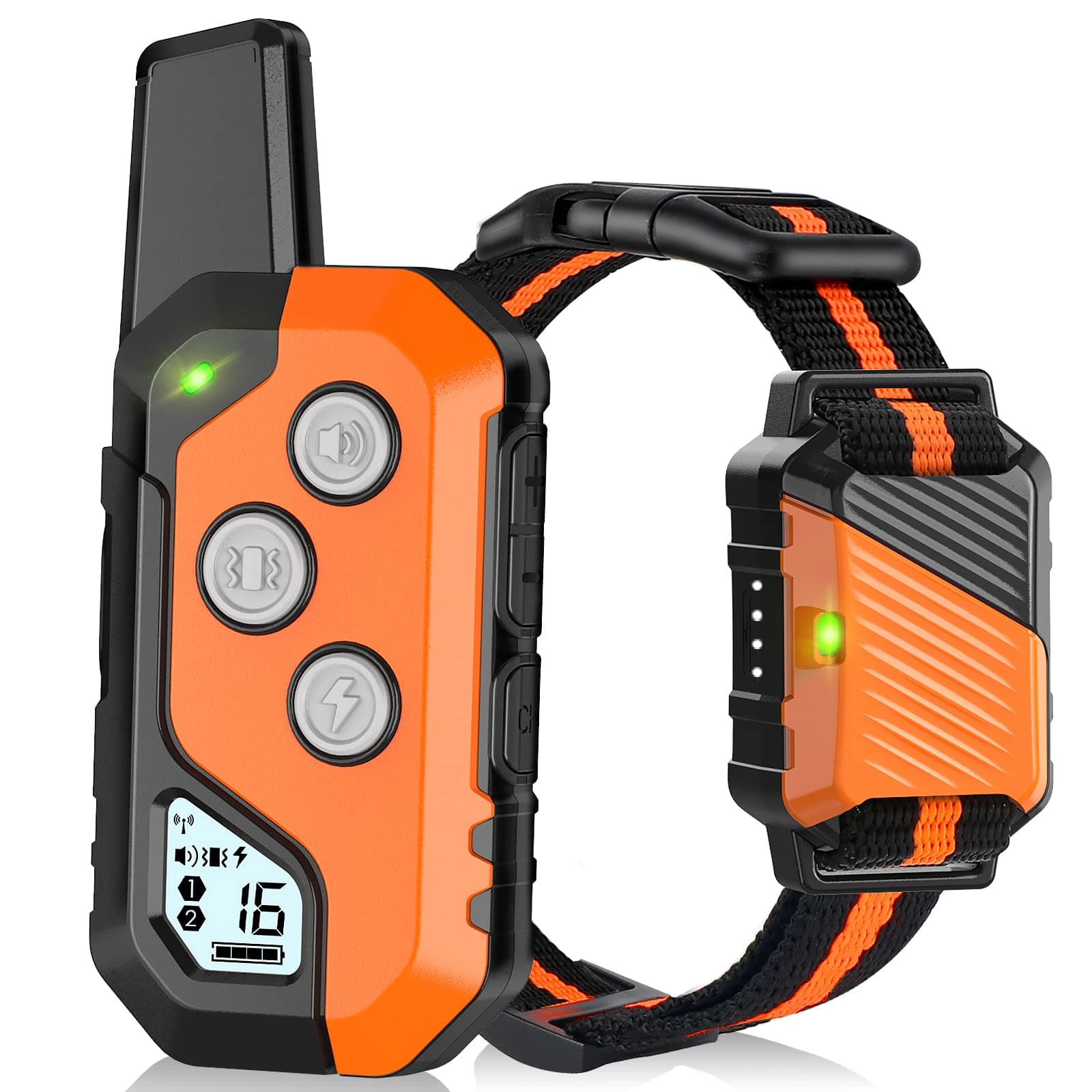 Shock Collar for Dogs, IP67 Waterproof Dog Training Collar with Remote, 3 Training Modes with Beep, Vibration, and Safe Static, Rechargeable for Large Medium