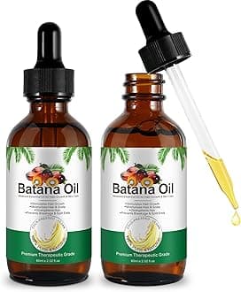 Generic 2 Pack Batana Oil for Hair Growth, Pure Natural Raw Batana Oil for Hair Growth, Moisturize Scalp, Prevent Hair Loss, Promotes Hair Thickness for Men & Women-2.02 fl oz