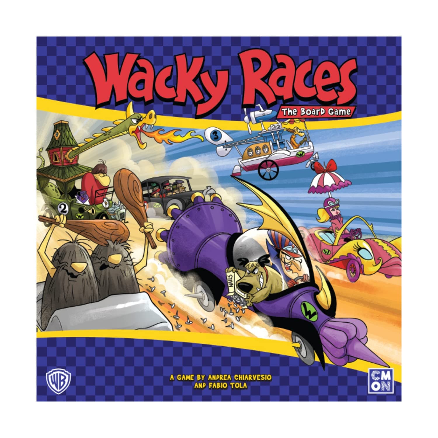 CMON | Wacky Races | Board Game | Ages 14 Plus | 2-6 Players | 20 Minutes Playing Time