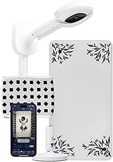 Nanit Pro Complete Monitoring System – Includes Wi-Fi HD Video Camera w/Nightlight and Night Vision, Multi-Stand, Smart Sheets & Breathing Wear Band - Tracks Infant Sleep, Breathing Motion, & Height