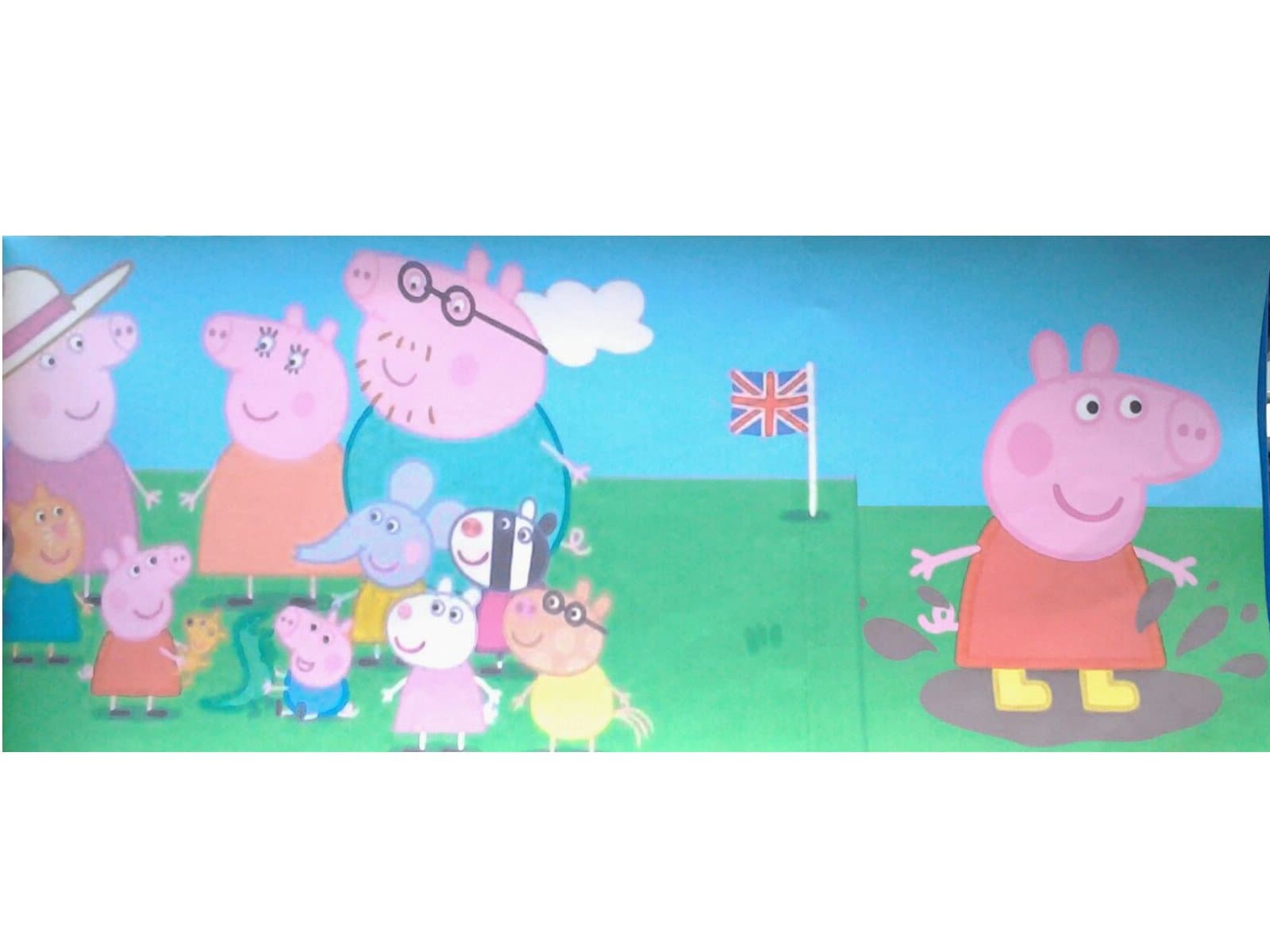 Brancaccio Wallpaper Border – For Small Bedrooms Peppa Pig Pink – Red – Blue – Green – Orange and Yellow in Paper 3022