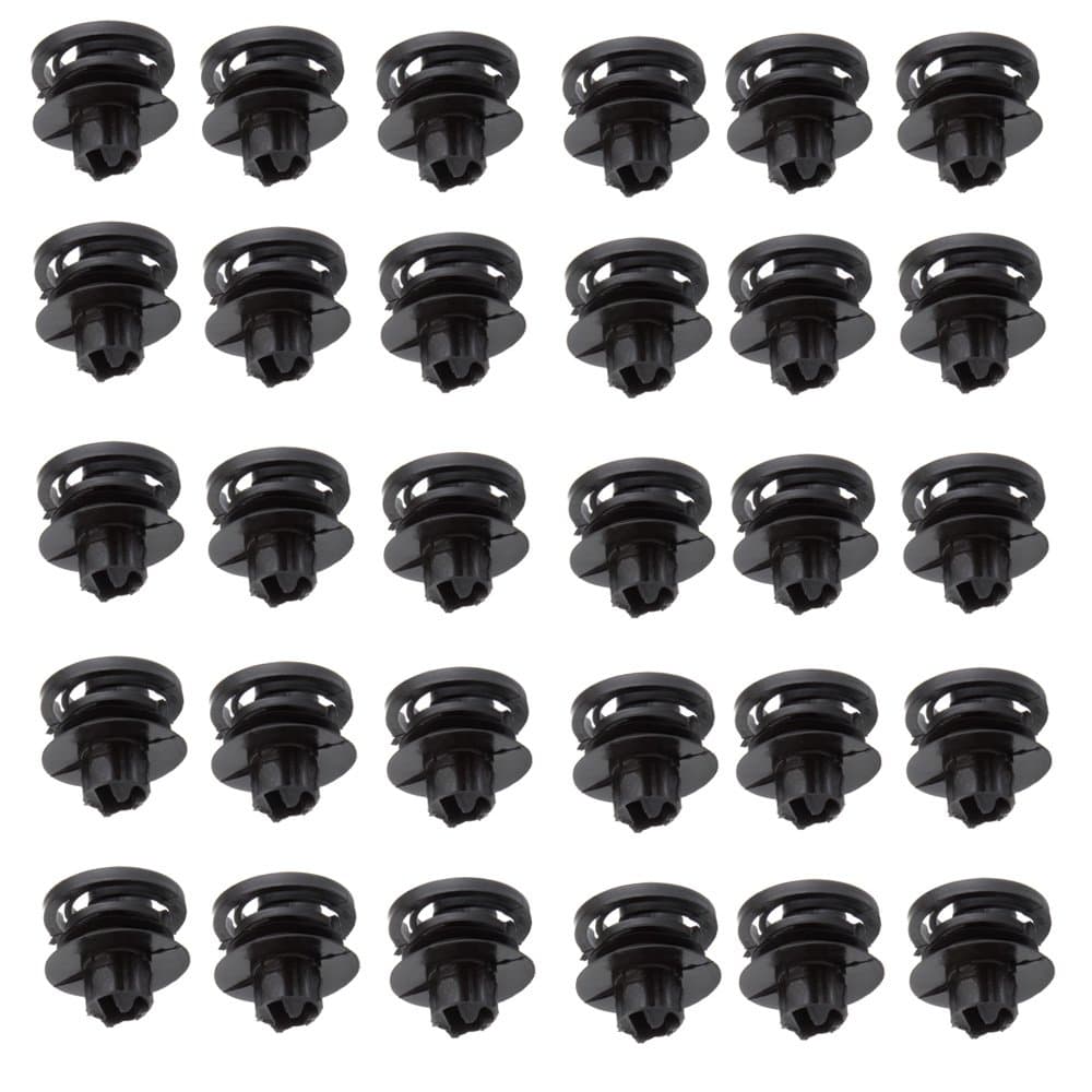 SCITOO 3B0-868-243 10mm 30Pcs Bumper Pushtype Retainer Clips Kit Car Fastener Rivet Door Trim Clips fit for GM For Toyota For Honda for Ford For Chrysler