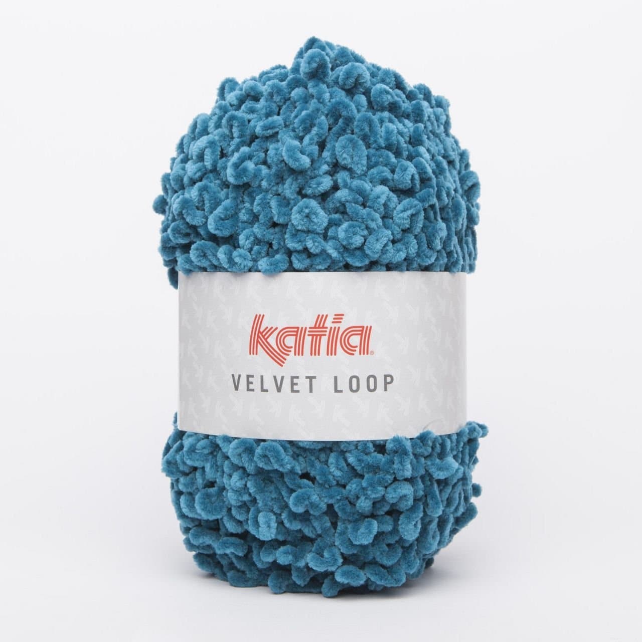 Katia Velvet Loop 108 Canard Blue 100g balls 44m One Ball One Snood Free Pattern use 10-12mm needles