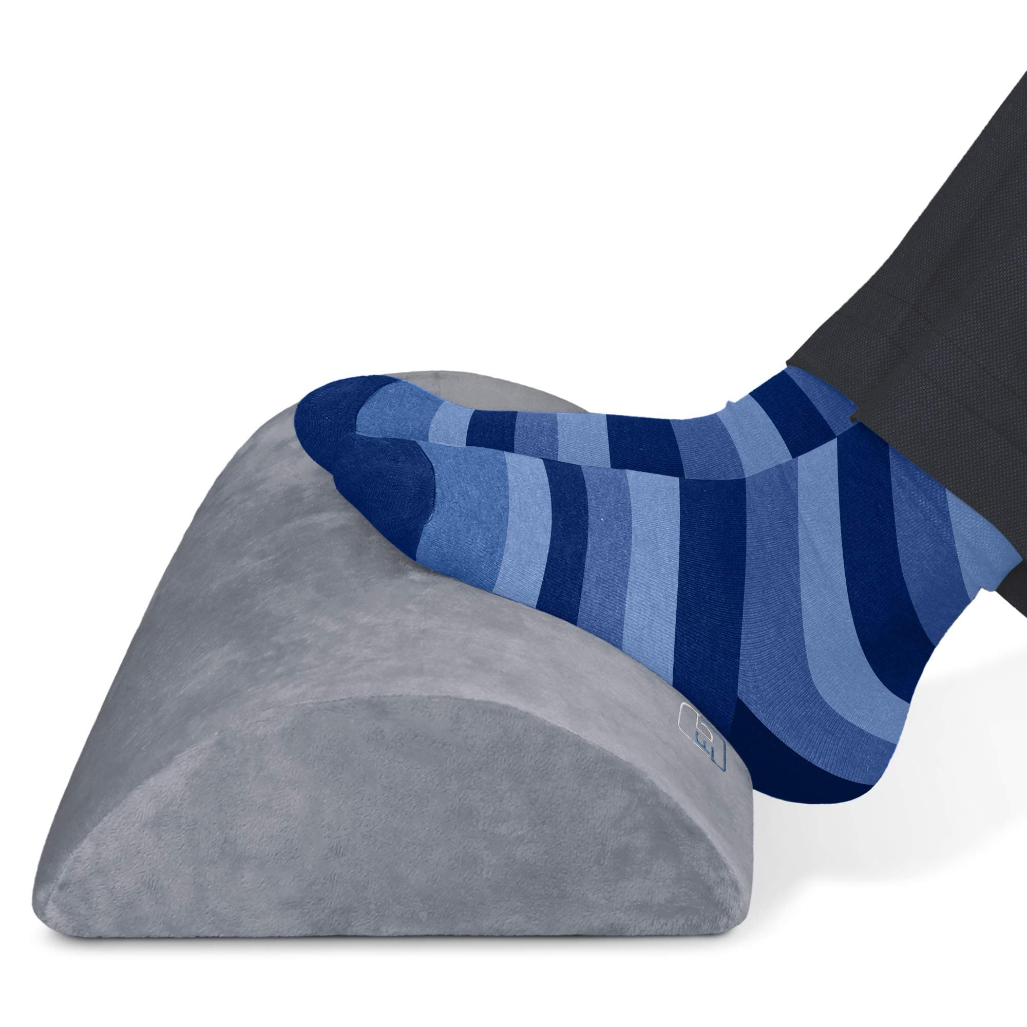 Office Foot Rest Under Desk Firm Foam Cushion - Ergonomic Footrest with Non-Slip Base and Optimum Leg Clearance - Relieves Foot Pain w/Premium Comfort - Washable Ottoman Foot Stool