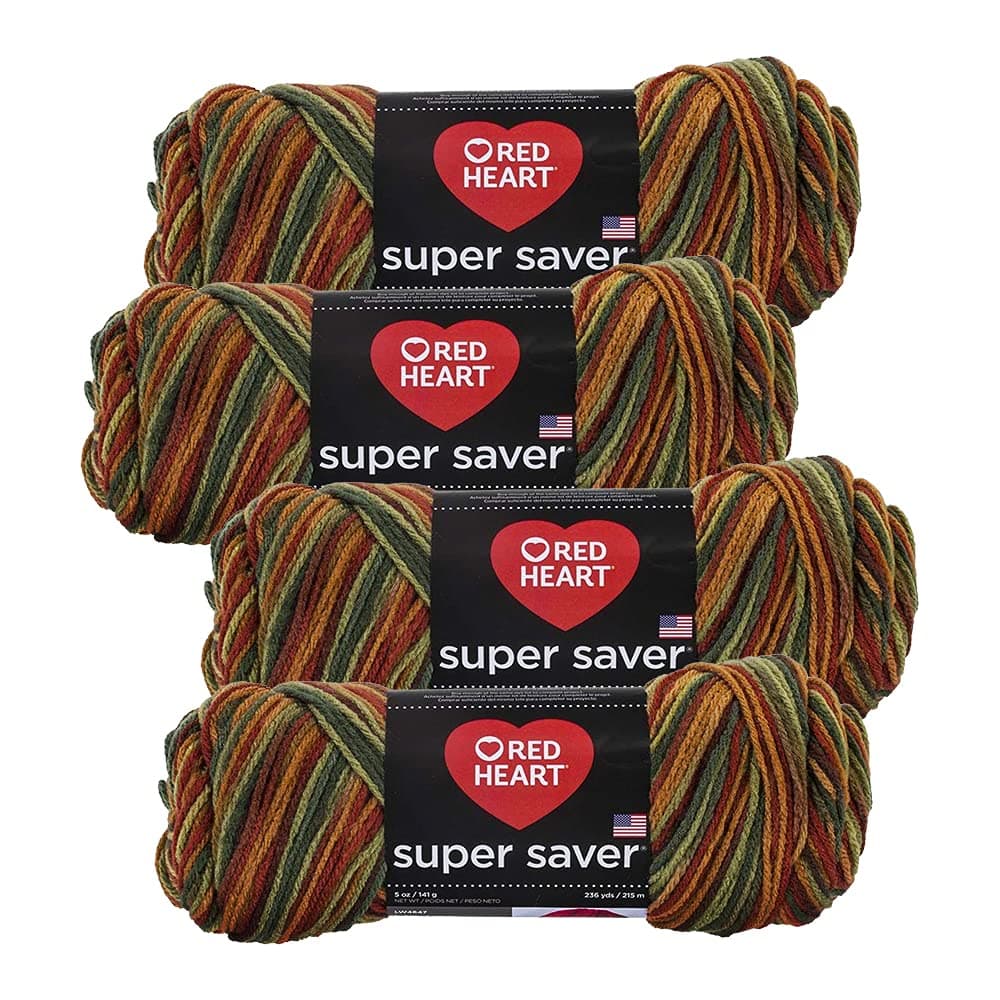Super Saver Yarn (4-Pack of 5oz Skeins) (Fall)