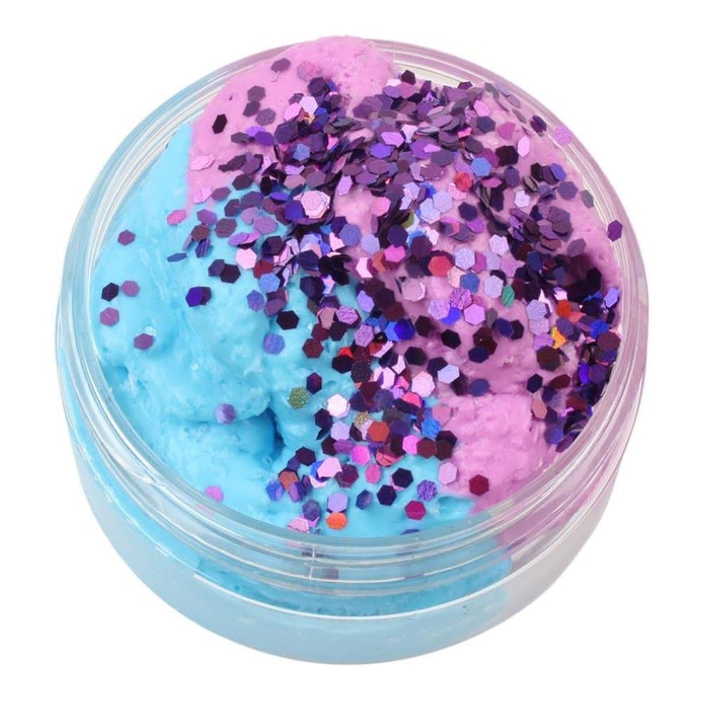 SWZY Fluffy Cloud Slime Colorful Mixing Cotton Candy Slime Scented Stress Relief DIY Clay Toys for Kids Adults-120ML