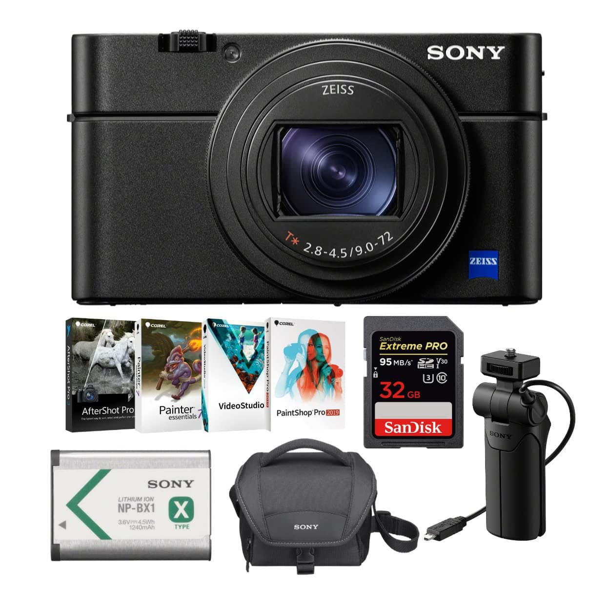 Sony RX100 VI Cyber-Shot Digital Camera with Soft Case and 32GB SD Card Bundle