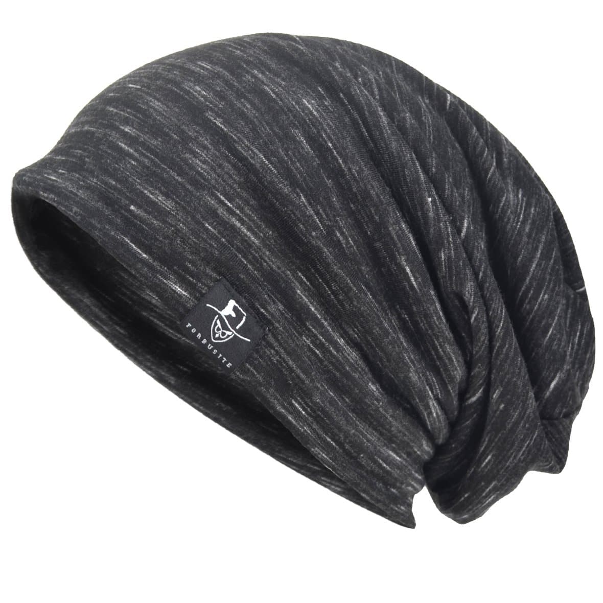 VECRYMen's Slouch Hollow Thin Summer Cap Knitted Beanie Skull Cap